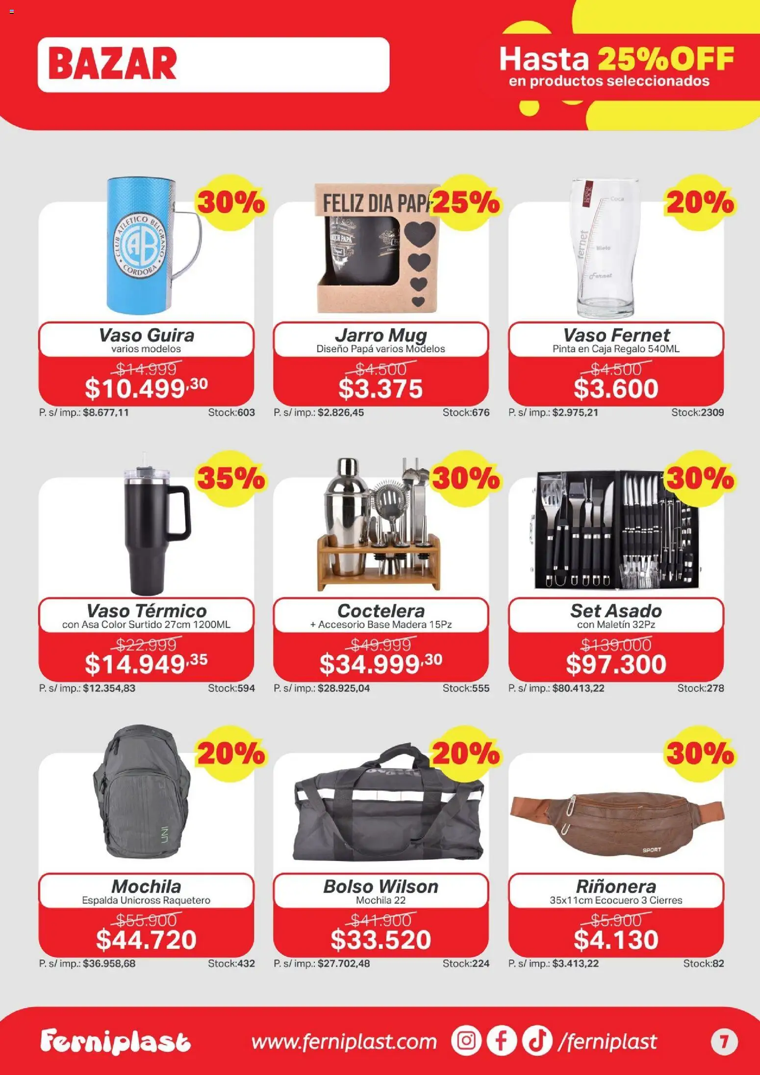 Ferniplast catálogo │ válido desde el 11.06.2026 | Página: 7 | Productos: Fernet, Bolso, Mochila, Maletin