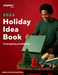 Preview of Staples flyer - Holiday idea book from shop Staples valid from Sep 10, 2026