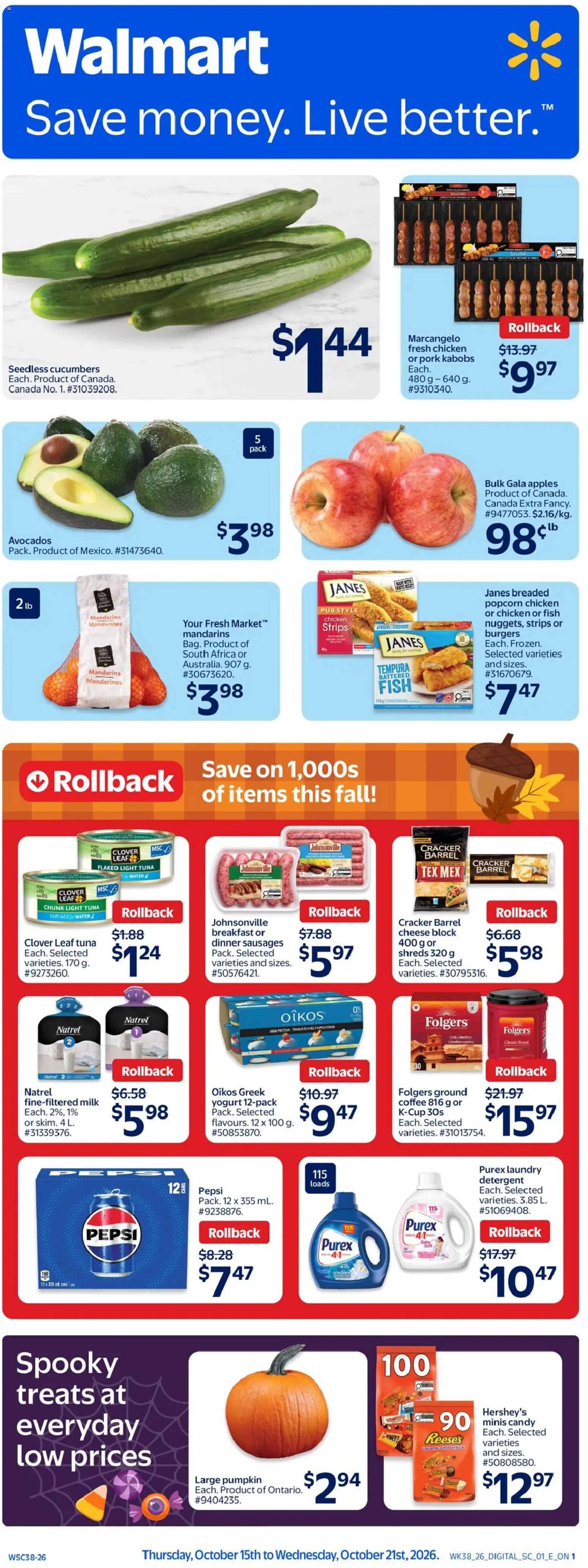 Walmart flyer valid from Oct 15, 2026 | Page: 1
