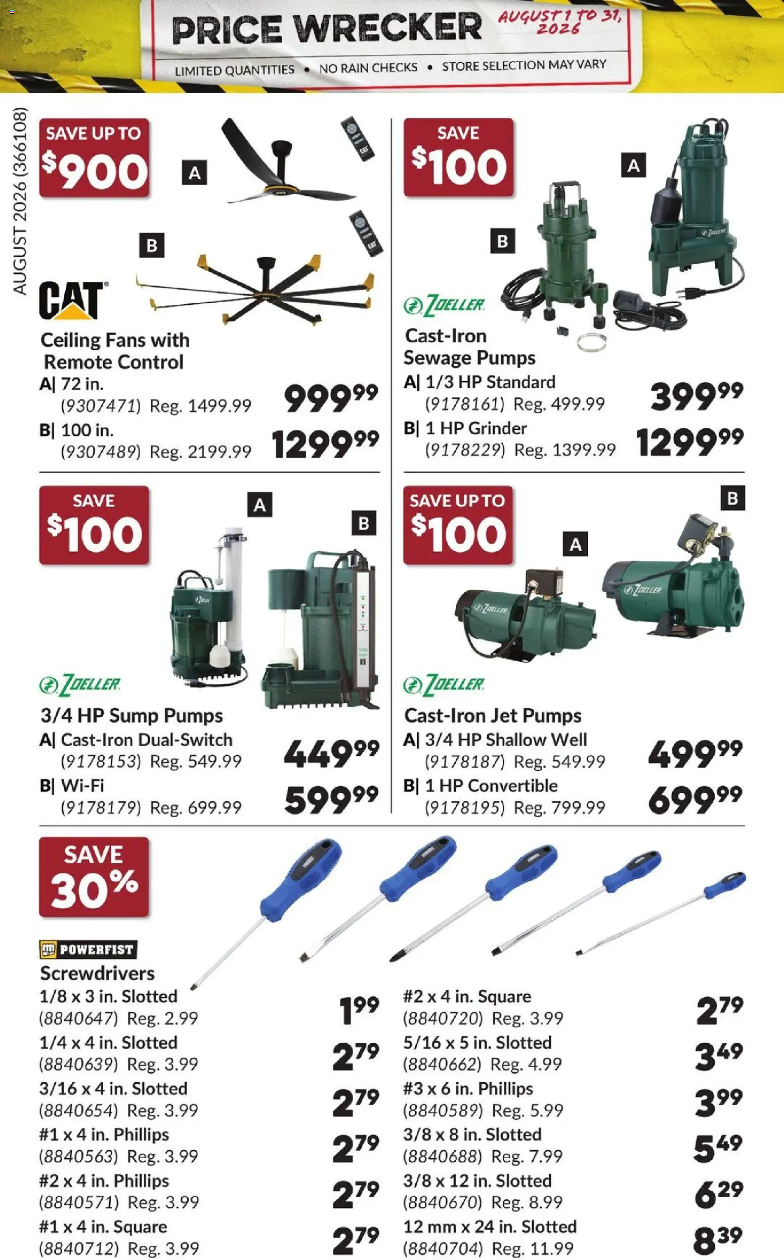 Princess Auto flyer valid from Aug 1, 2026 | Page: 3 | Products: Grinder