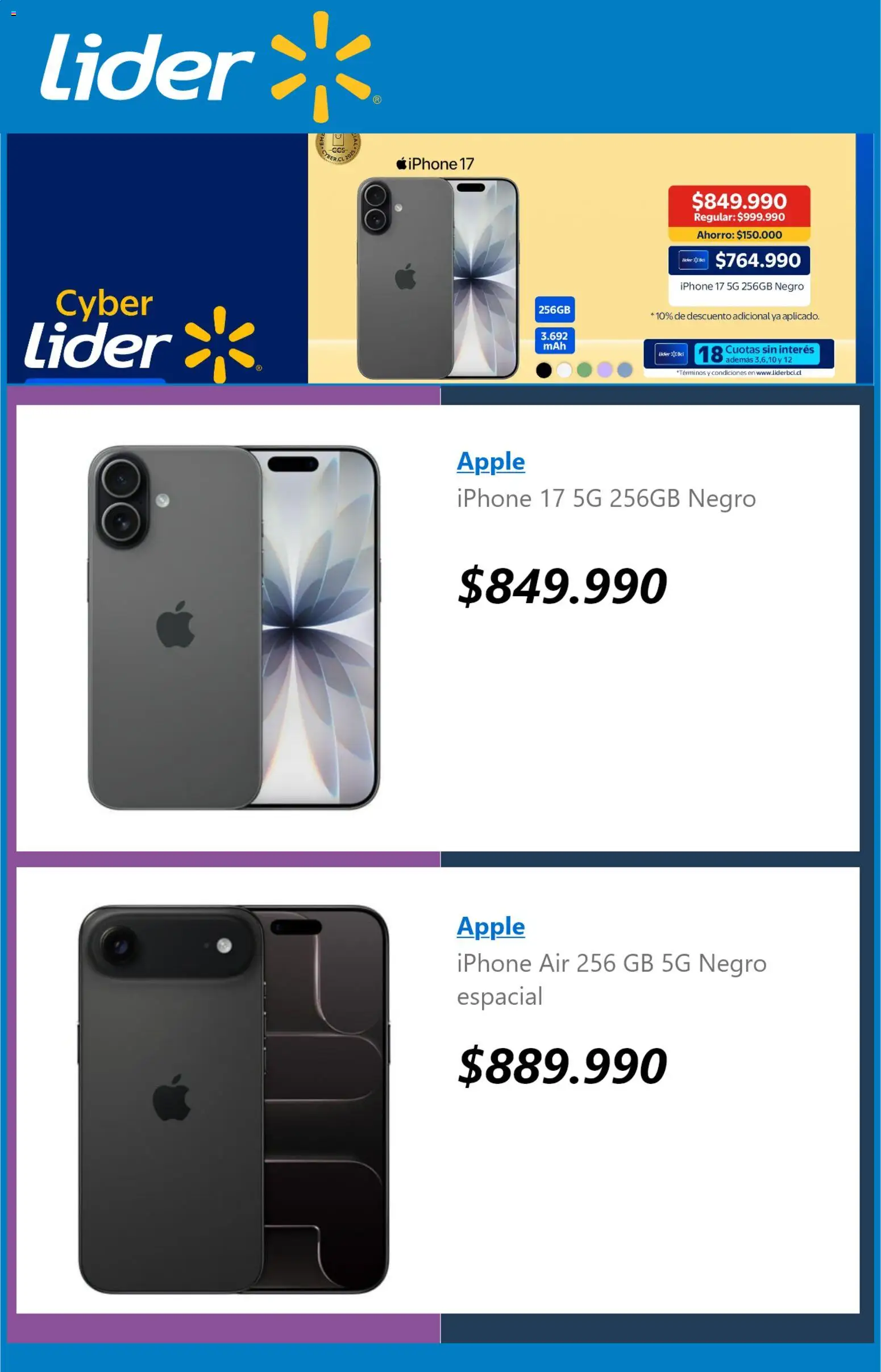Lider Cyber Day | 30.05.2026 | ¡Descubre descuentos favorables hoy mismo! | Chile