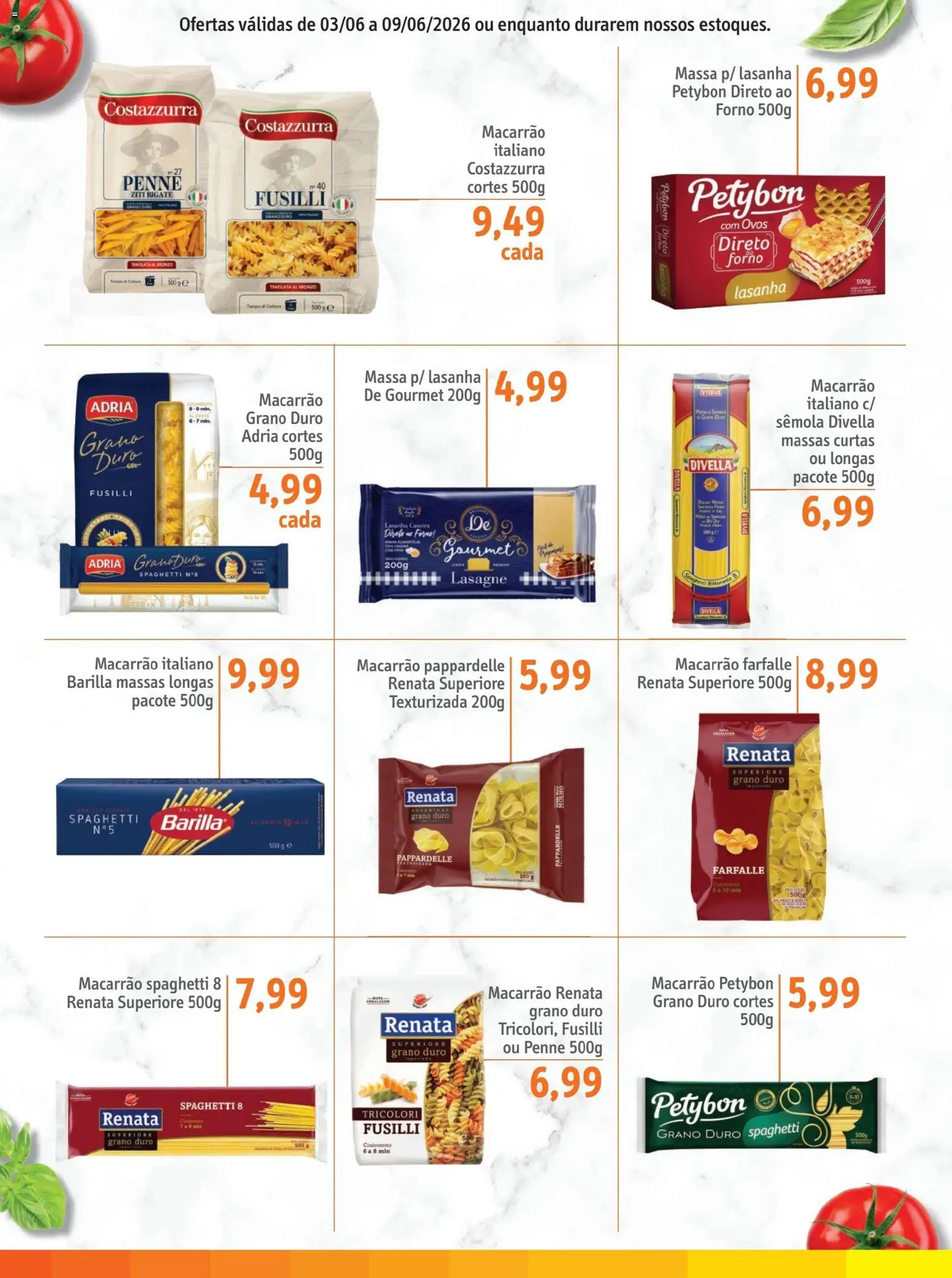 Sonda Folheto - válido de 03.06.2026 | Página: 4 | Produtos: Forno, Ovos, Macarrão, Lasanha