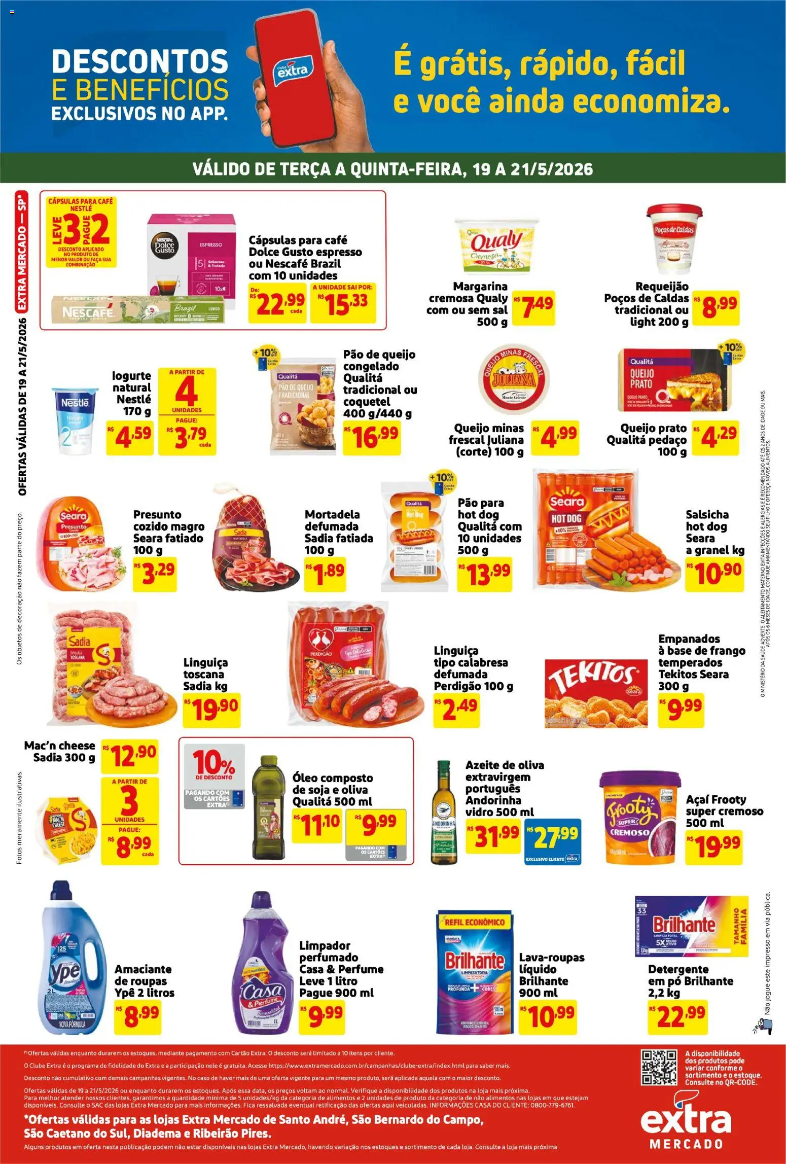 Extra Folheto - válido de 19.05.2026 | Página: 2 | Produtos: Base, Frango, Soja, Pão de queijo
