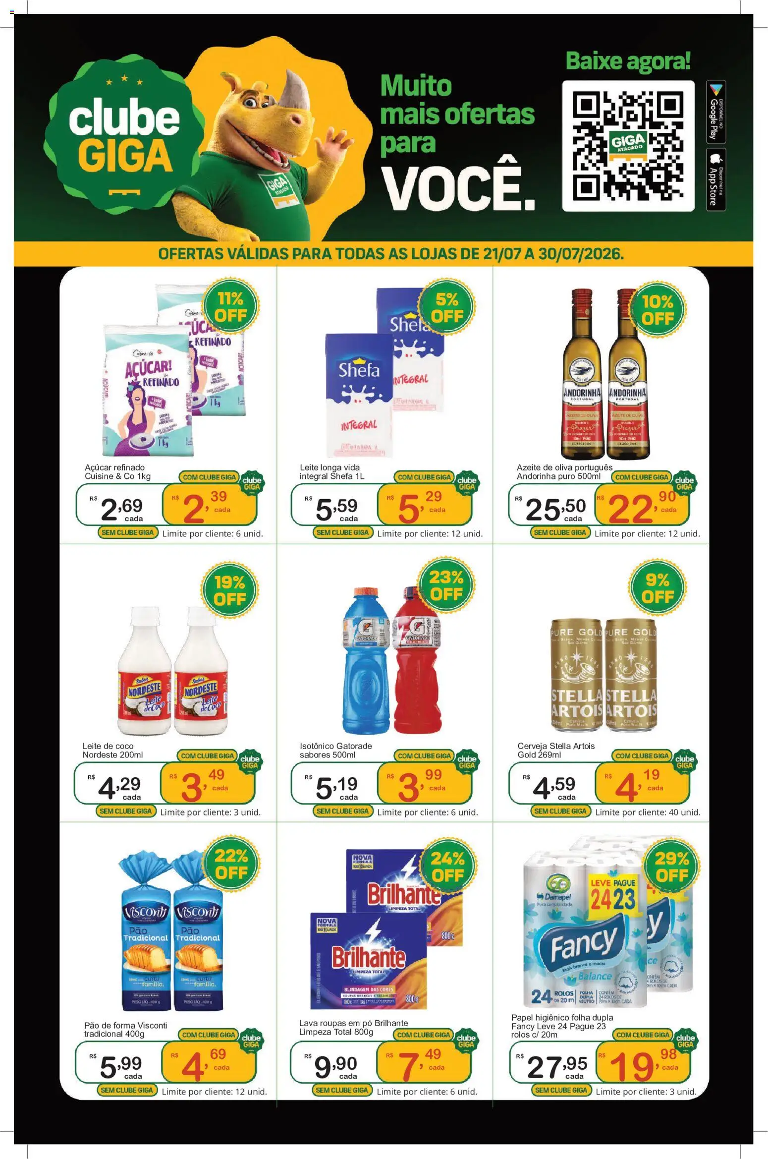 GIGA Atacado Folheto - válido de 21/07/2026 | Página: 1 | Produtos: Coco, Gatorade, Pão, Leite de coco