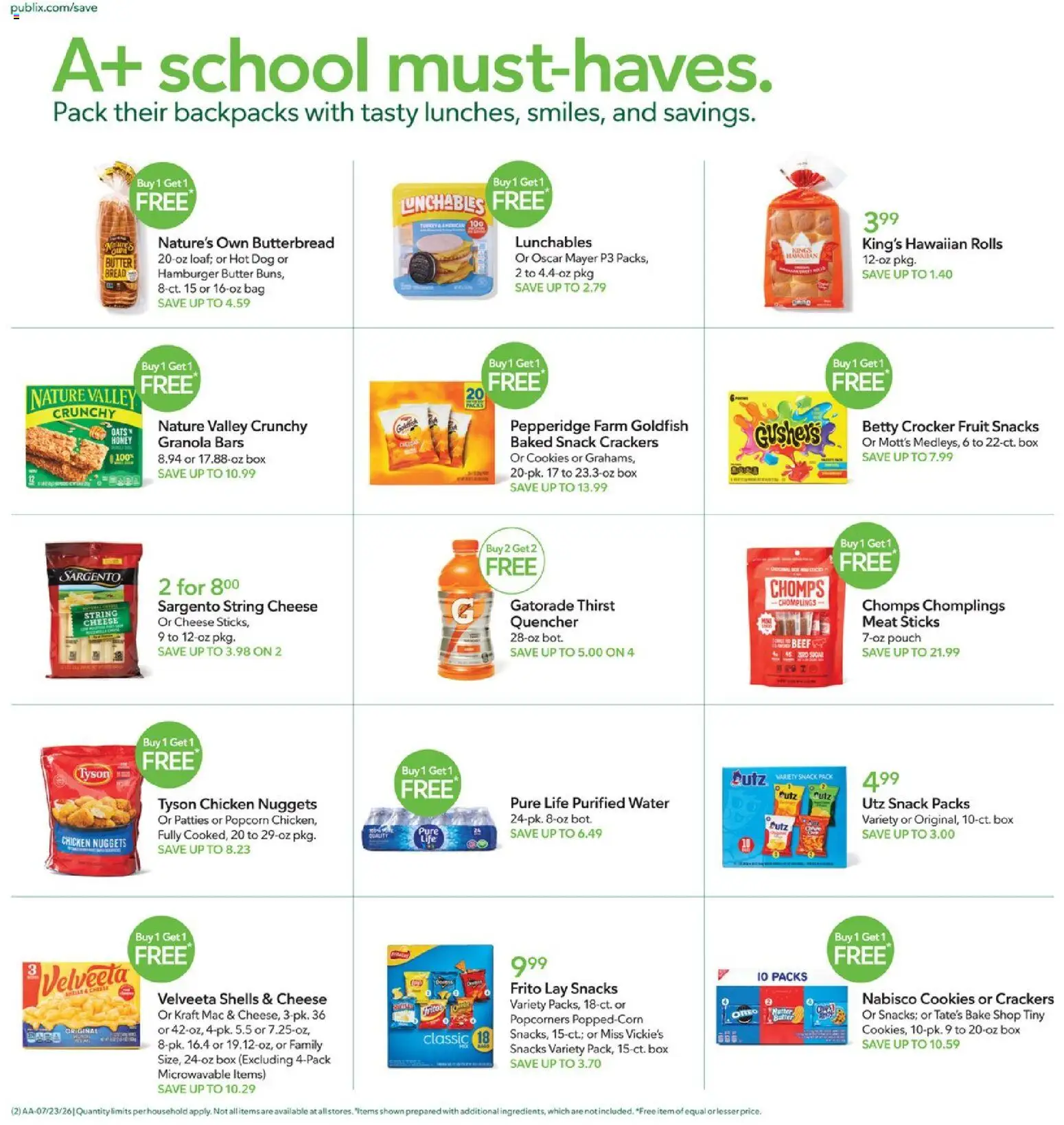 Publix Weekly Ad - valid from 07/22/2026 | Page: 2