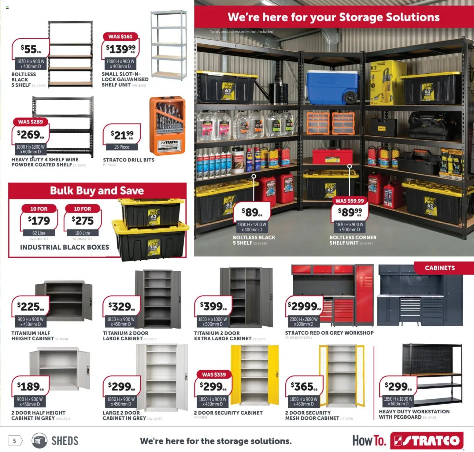 Stratco catalogue - valid from 17.04.2026 | Page: 5 | Products: Shelf, Door, Powder, Accessories