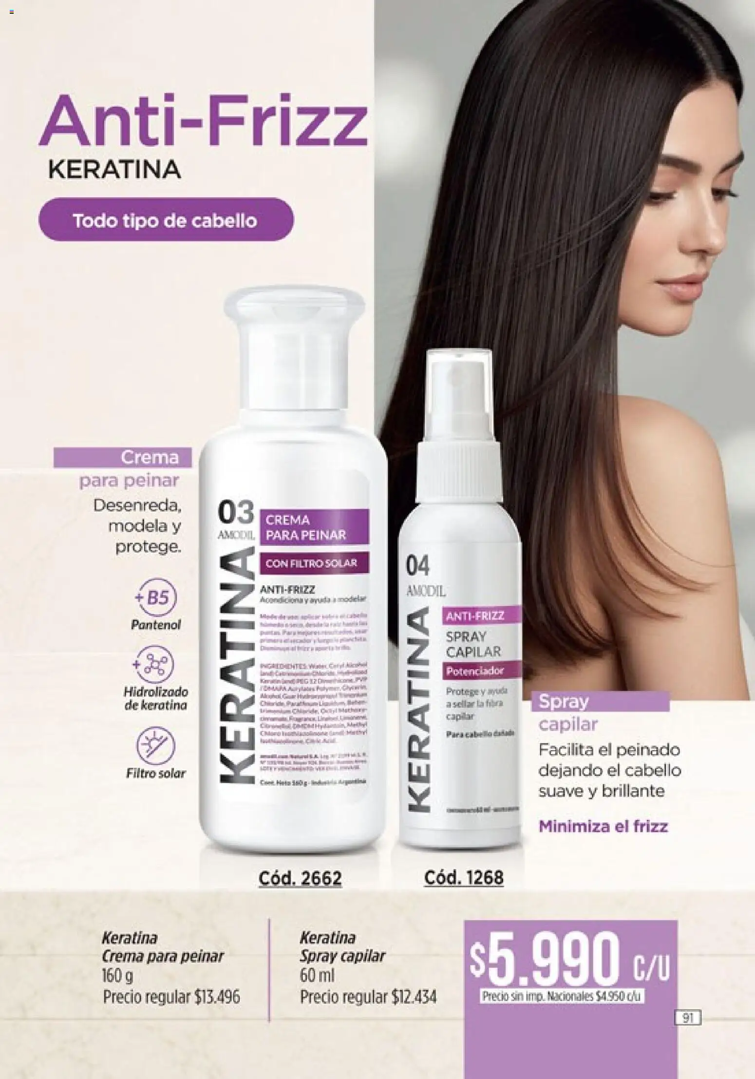Catálogo Amodil Campaña 16 │ válido desde el 19/09/2026 | Página: 91 | Productos: Crema
