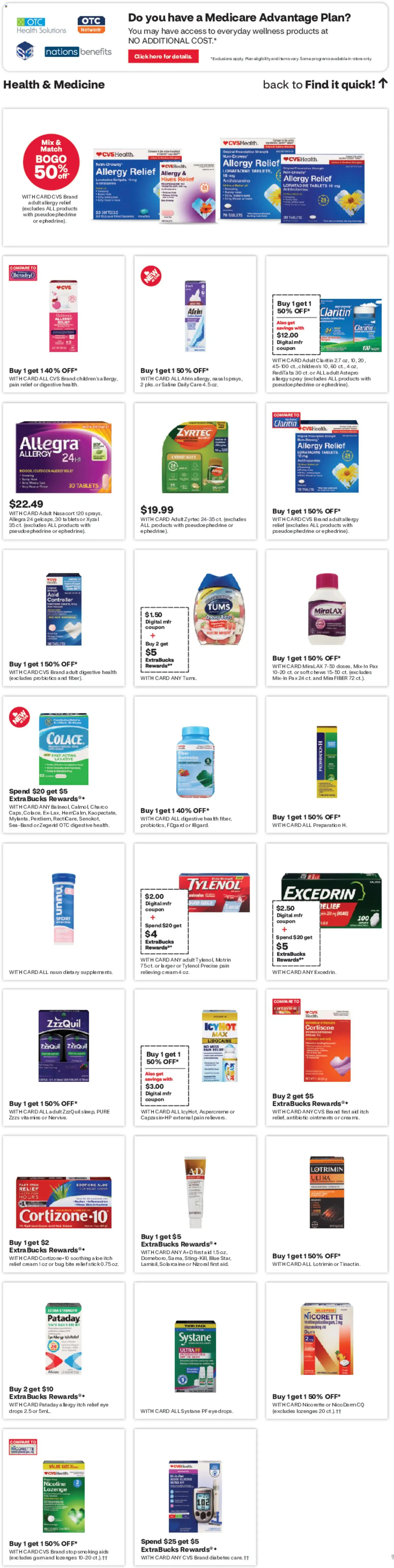 CVS Pharmacy Weekly Ad - MI - valid from 07.06.2026 | Page: 8 | Products: Probiotics, Cream