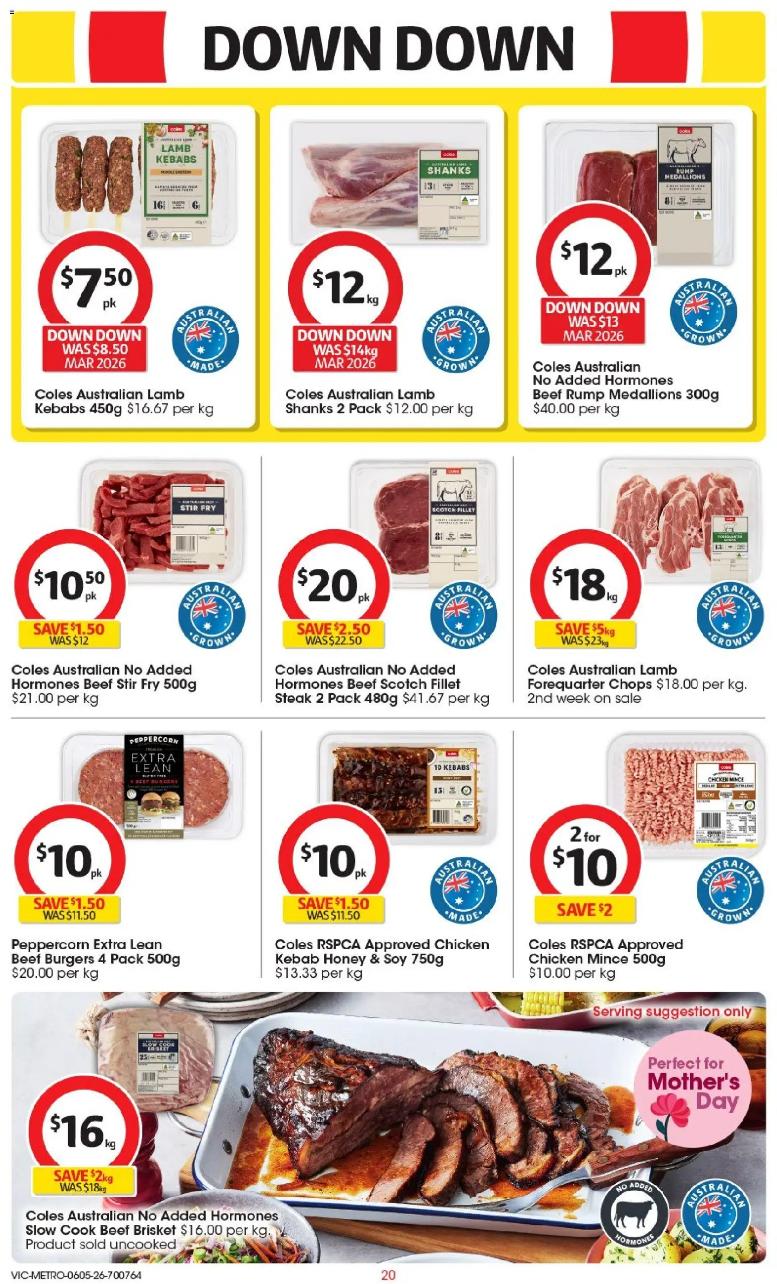 Coles catalogue - valid from 06.05.2026 | Page: 21 | Products: Honey, Chicken, Beef, Steak