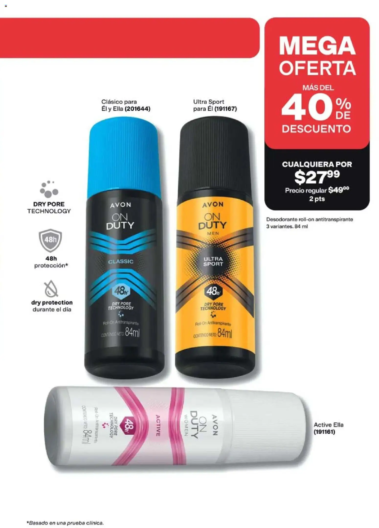 Nuevas ofertas de AVON válidas en toda la República Mexicana desde el 20/08/2026. ¡Encuentra las mejores ofertas en AVON campaña 12 2026! | Página: 147 | Productos: Desodorante, Antitranspirante