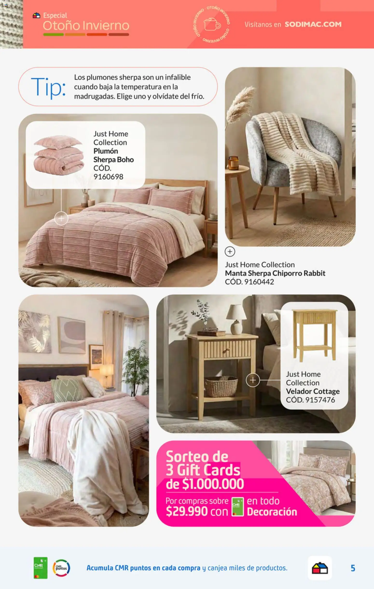 Sodimac Ofertas │ válido desde el 30.06.2026 | Página: 5 | Productos: Plumón, Sobre, Manta