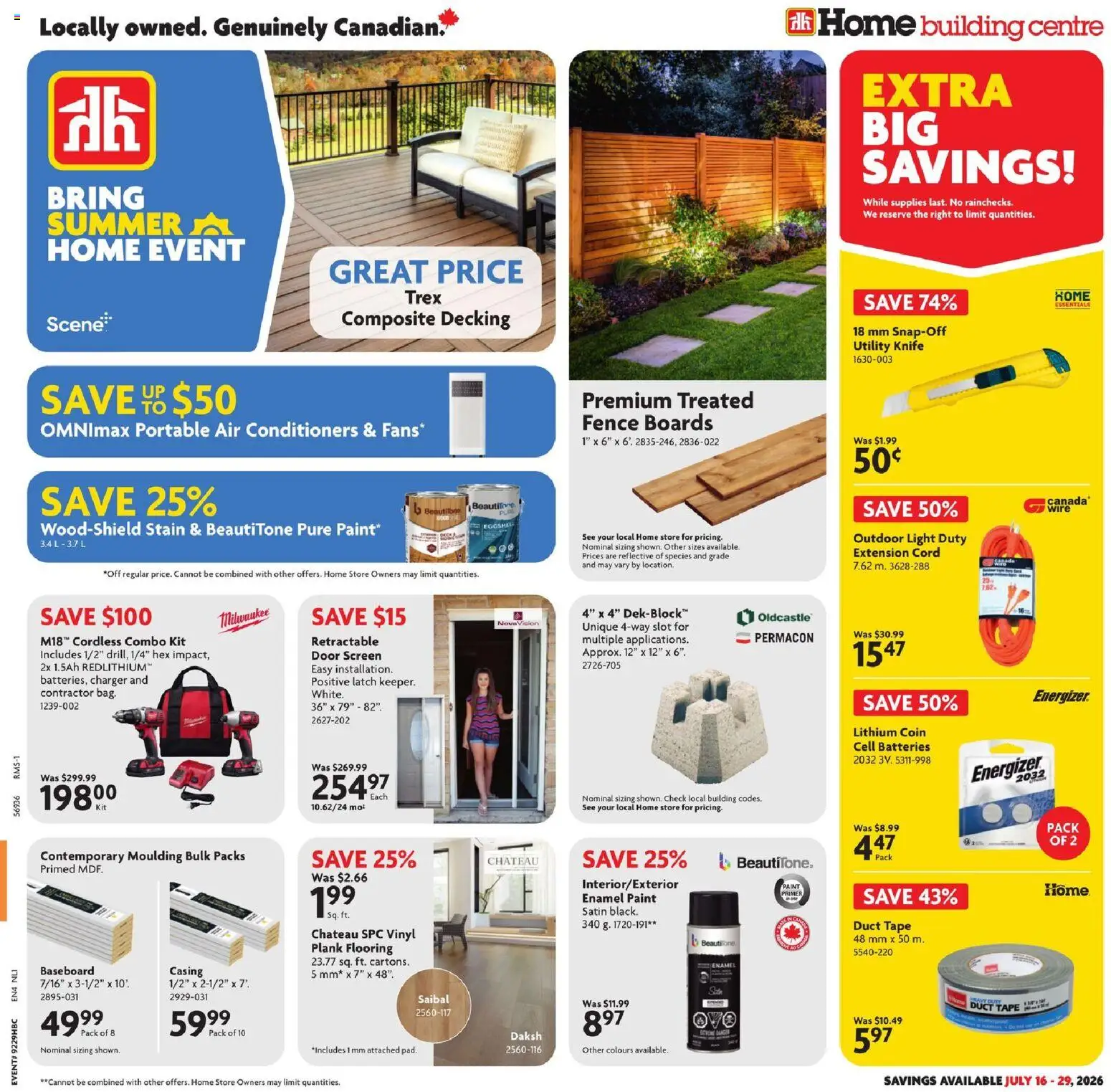 Home Hardware flyer valid from Jul 16, 2026 | Page: 1