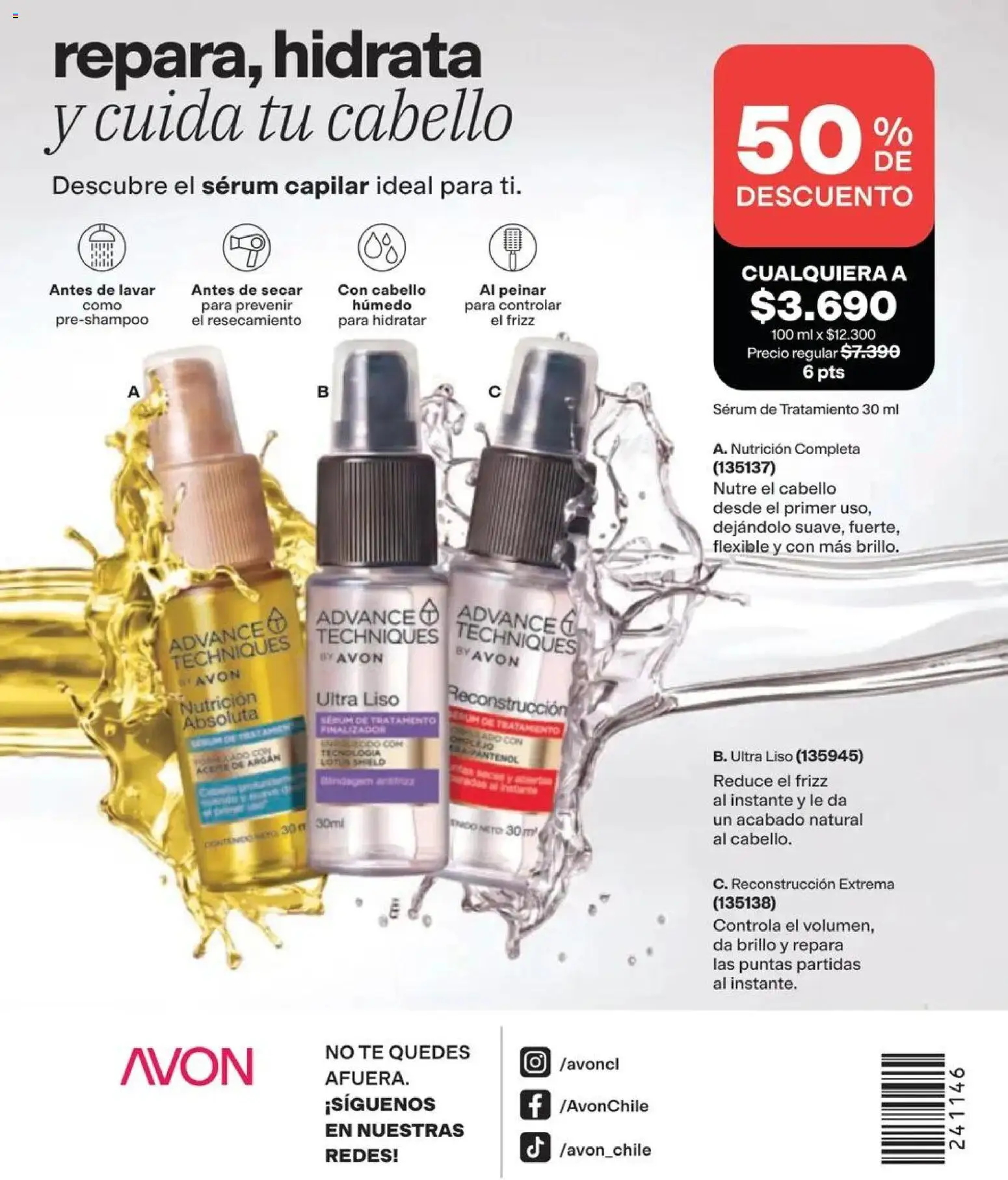 Catálogo Avon Campaña 14 │ válido desde el 15.09.2026 | Página: 165 | Productos: Brillo, Flexible, Té, Serum