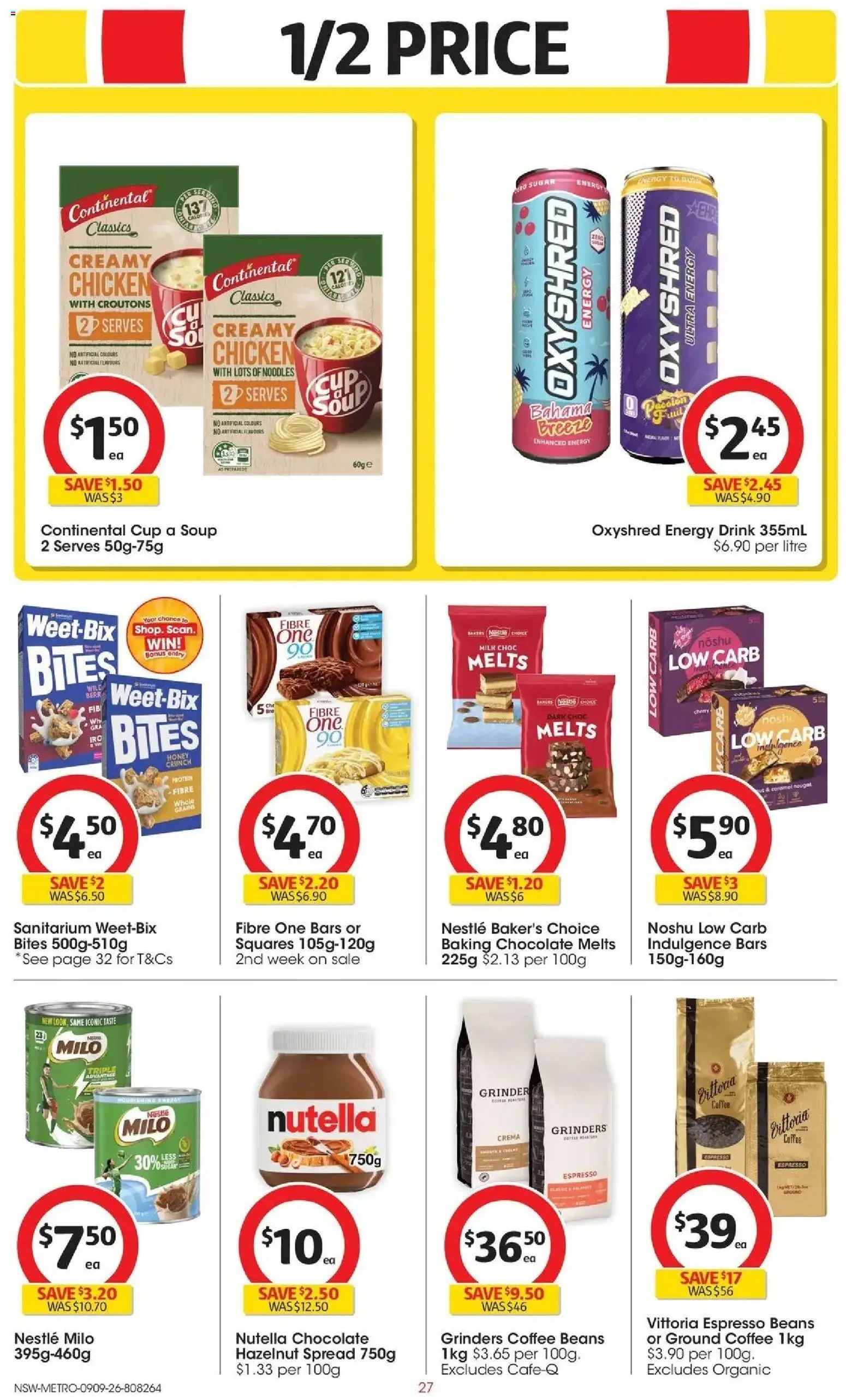 ﻿Coles catalogue valid from 09/09/2026 > Online Australia | Page: 27 | Products: Chocolate, Honey, Cereal, Grinder