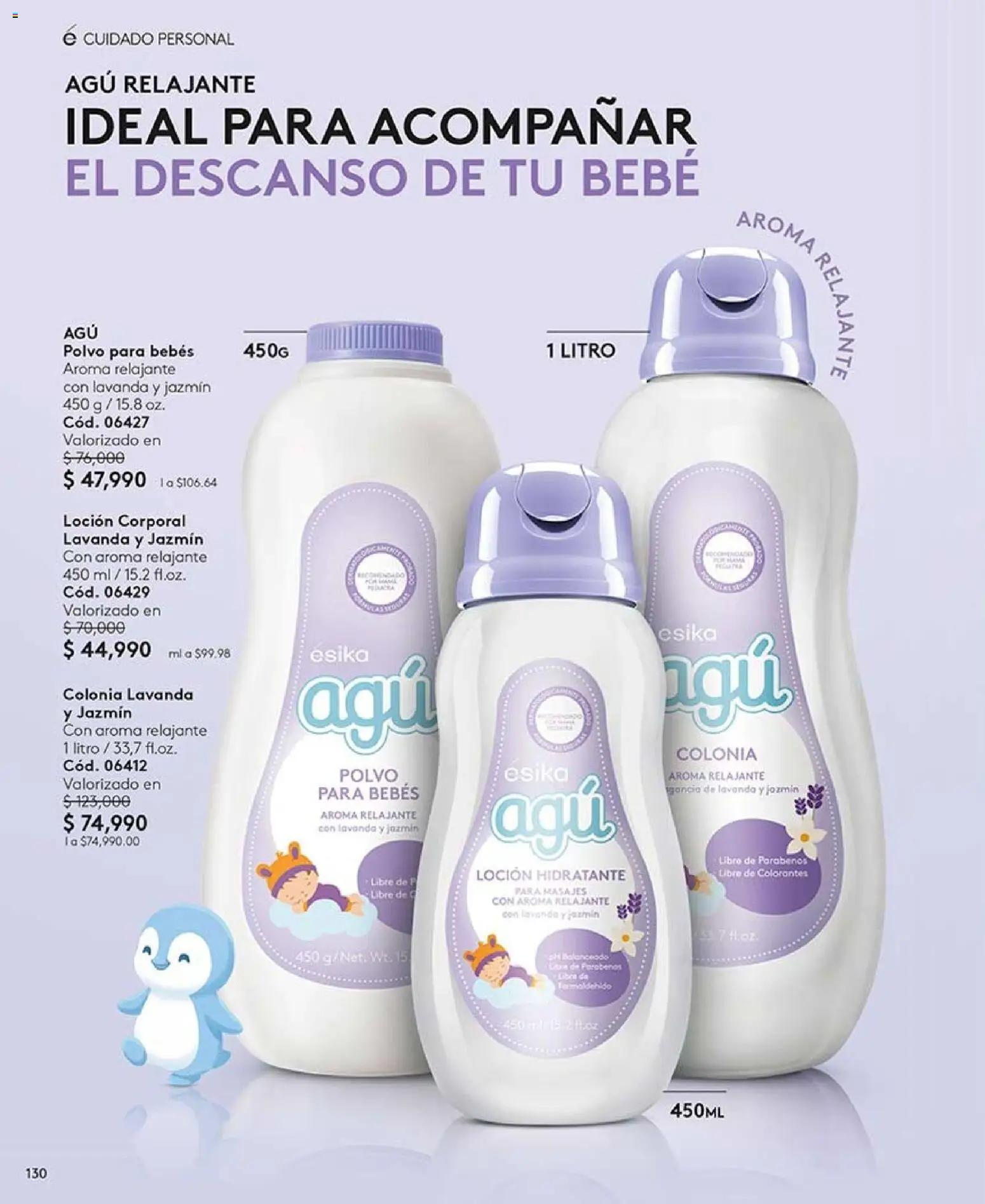 Ésika revista - valida desde el 28/08/2026 | Página: 130 | Productos: Loción, Polvo, Loción corporal