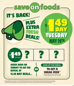 Preview of Save on foods weekly flyer / circulaire from shop Save on foods valid from 21.05.2026