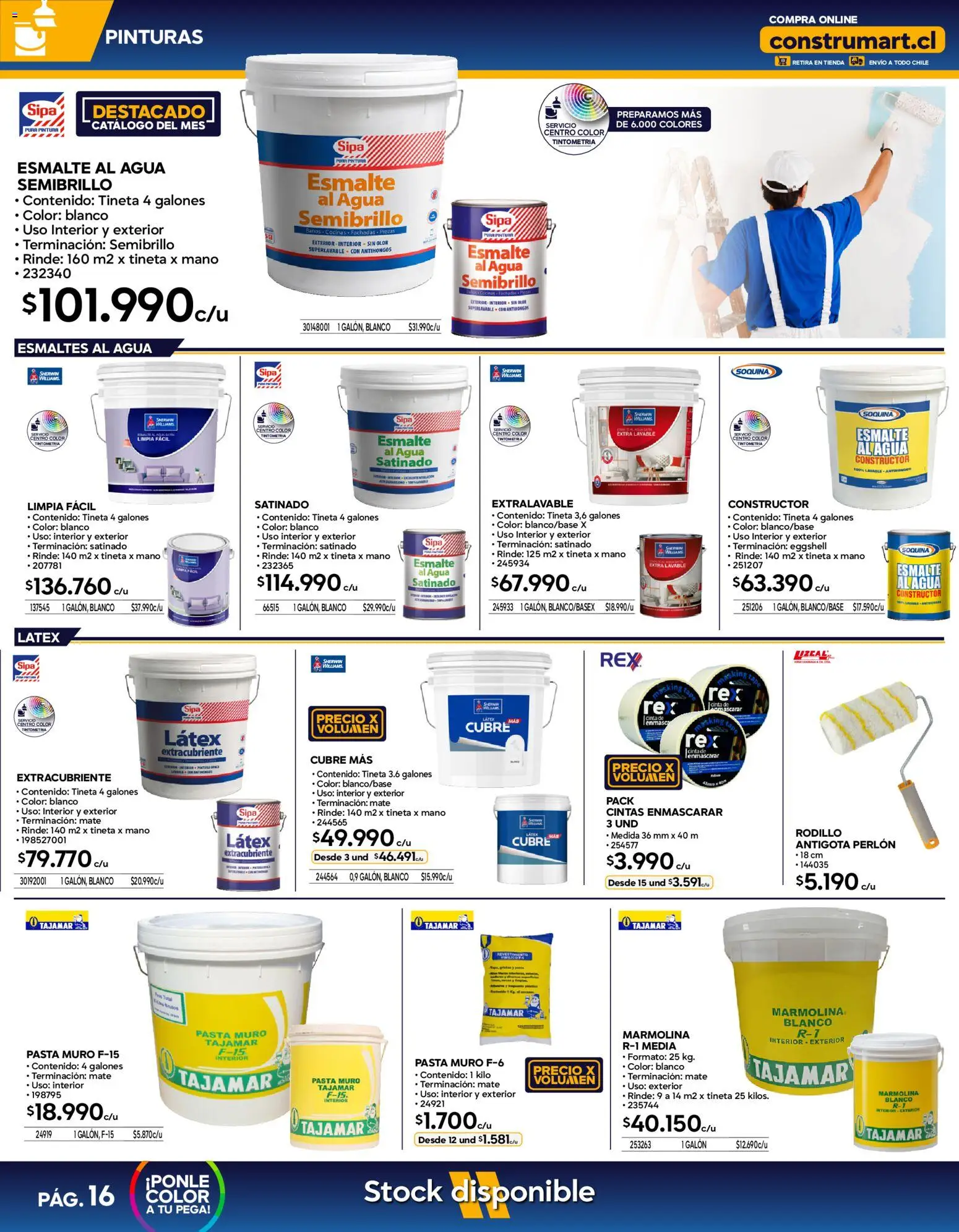 Construmart Ofertas │ válido desde el 01.05.2026 | Página: 16 | Productos: Cinta, Mate, Pintura, Rodillo