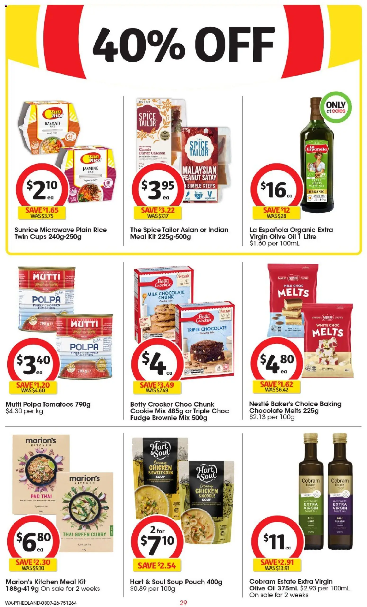 Coles catalogue - valid from 08/07/2026 | Page: 29 | Products: Cups, Light, Butter, Soup