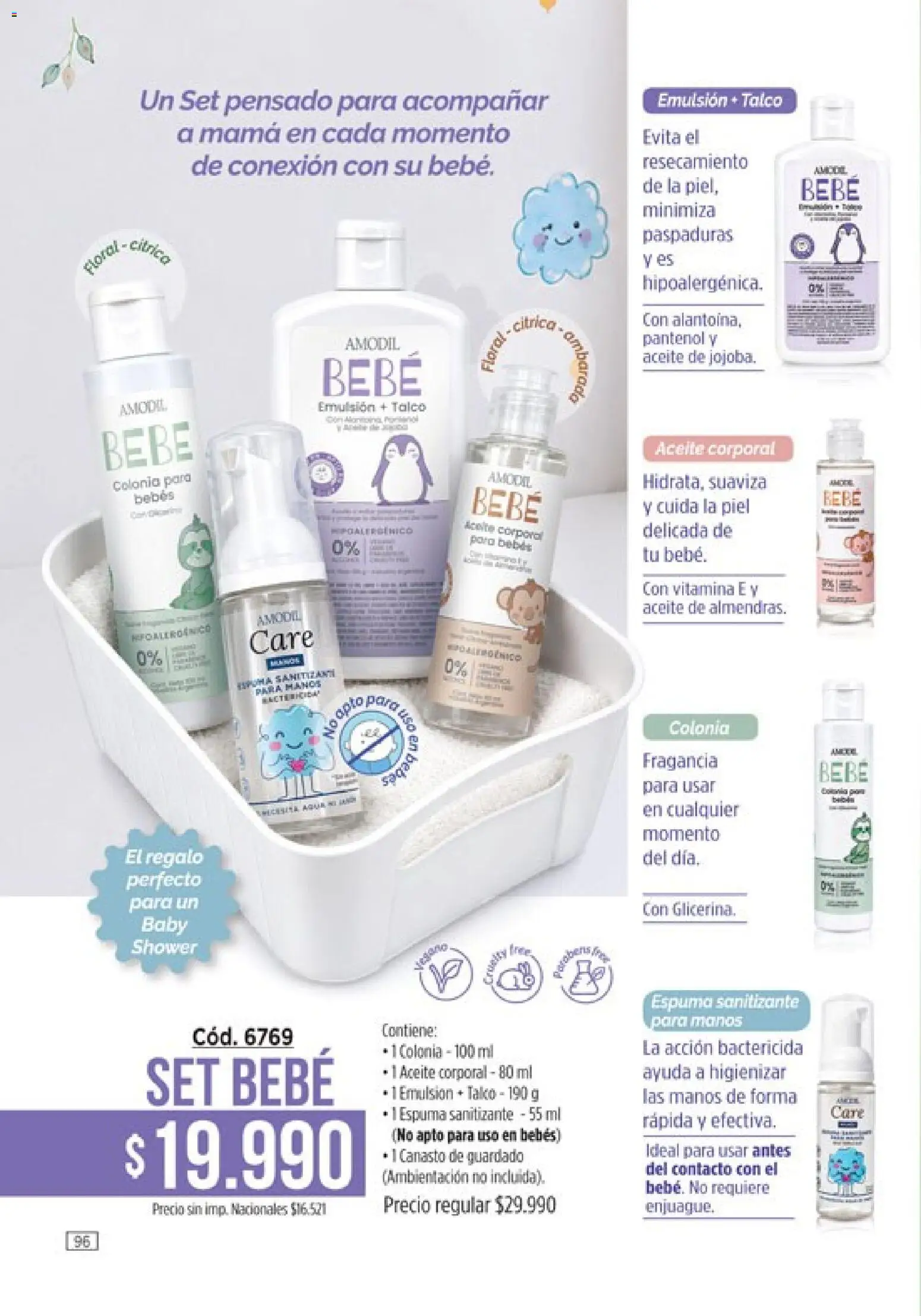 Catálogo Amodil Campaña 12 │ válido desde el 30/06/2026 | Página: 96 | Productos: Sanitizante, Fragancia, Emulsión, Espuma