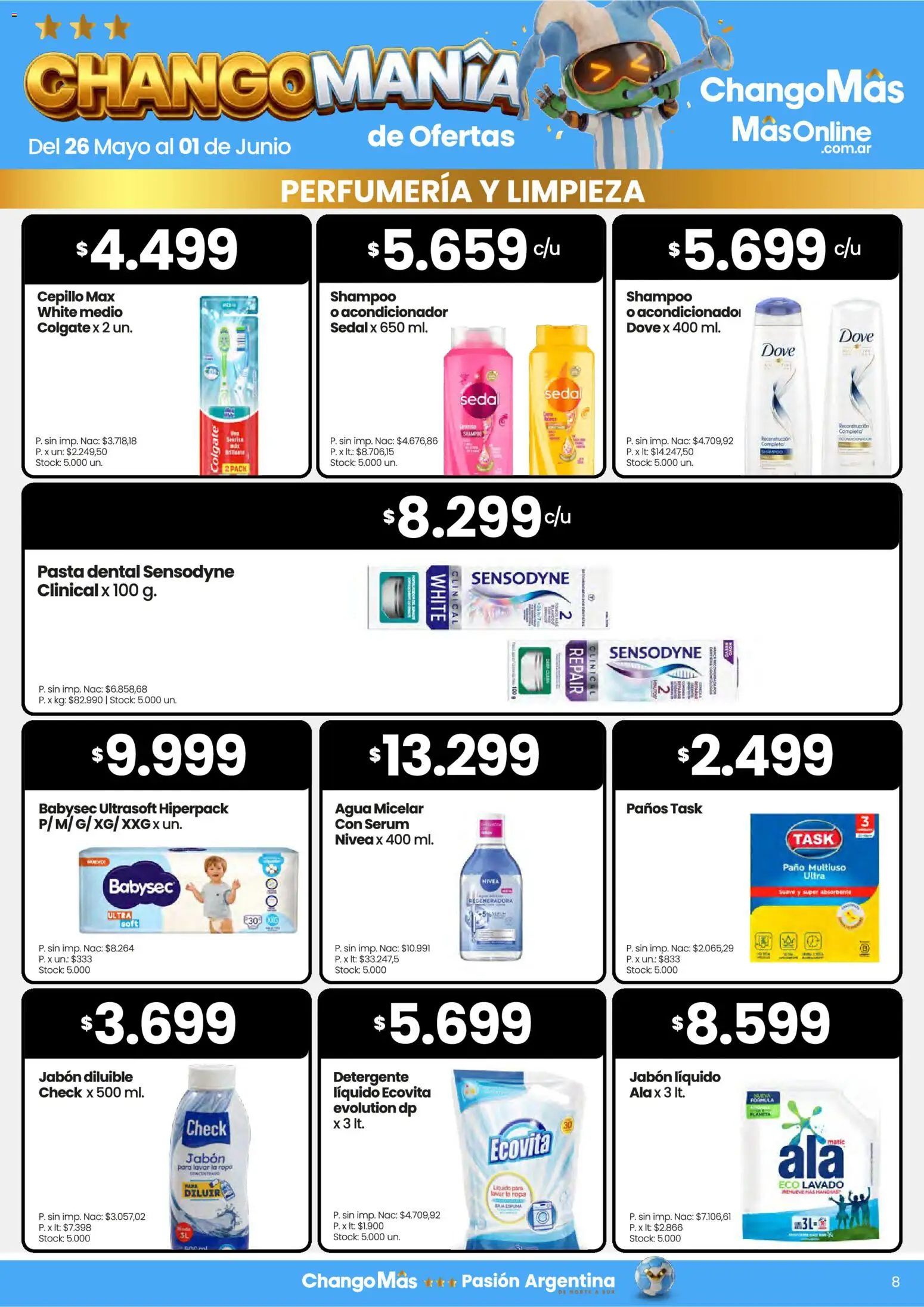 Punto Mayorista catálogo │ válido desde el 26.05.2026 | Página: 8 | Productos: Jabón líquido, Serum, Acondicionador, Pasta