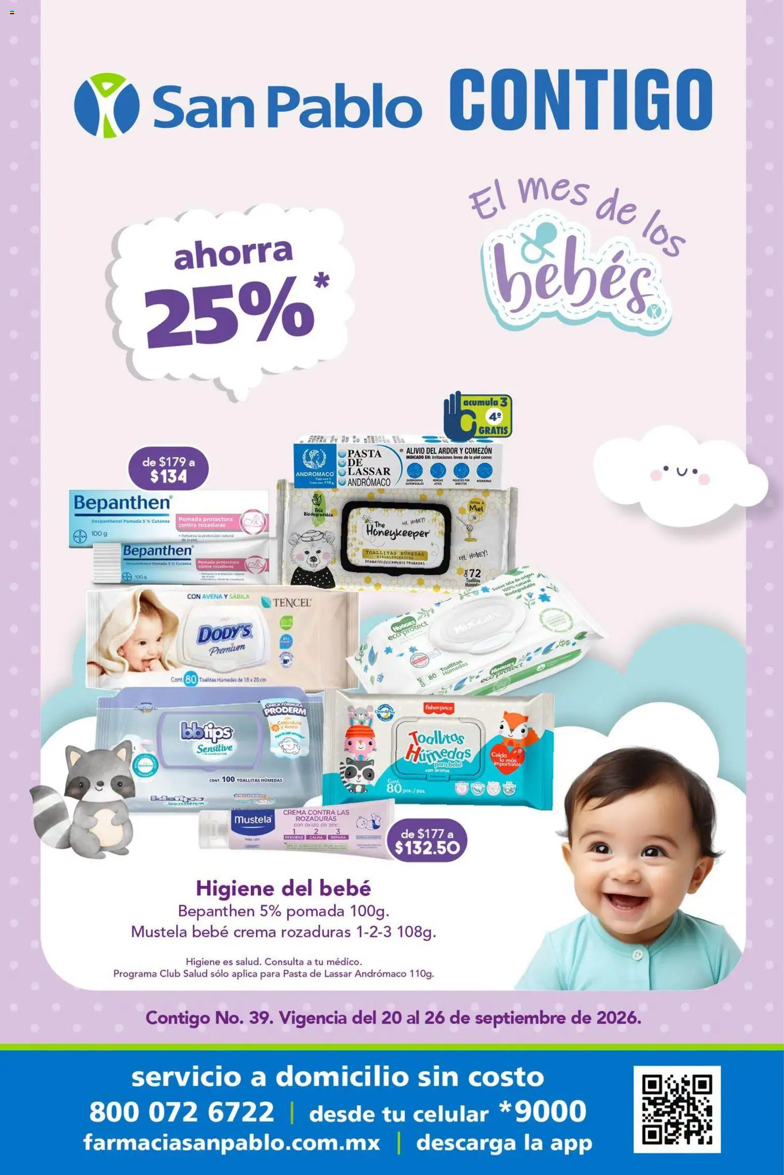 Nuevas ofertas de Farmacia San Pablo válidas en toda la República Mexicana desde el 20/09/2026. ¡Encuentra las mejores ofertas en Farmacia San Pablo catálogo! | Página: 1 | Productos: Avena, Crema, Toallitas húmedas, Pasta
