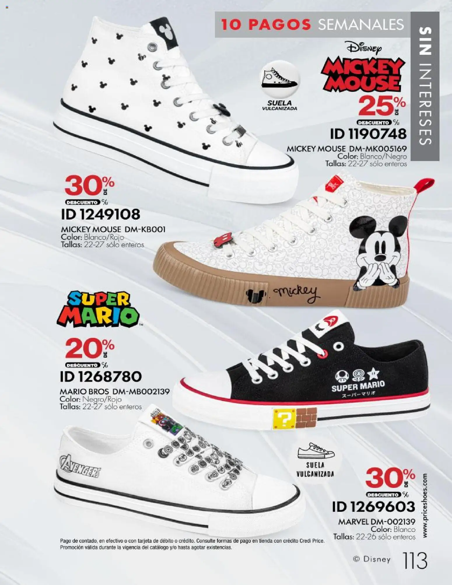 Nuevas ofertas de Price Shoes válidas en toda la República Mexicana desde el 28/10/2026. ¡Encuentra las mejores ofertas en Price Shoes catálogo 10 pagos sin intereses! | Página: 113