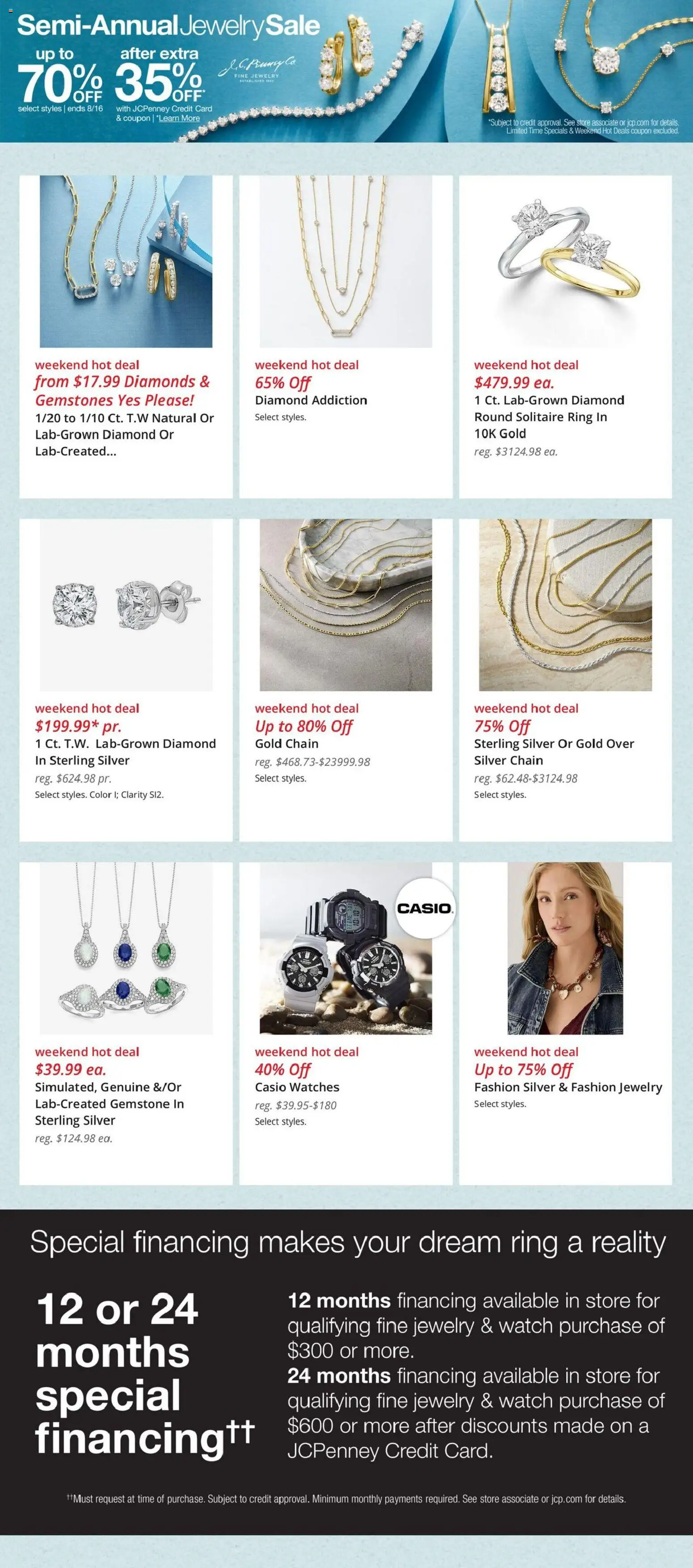 JCPenney Ad - valid from 08/07/2026 | Page: 6 | Products: Watches, Ring, Watch