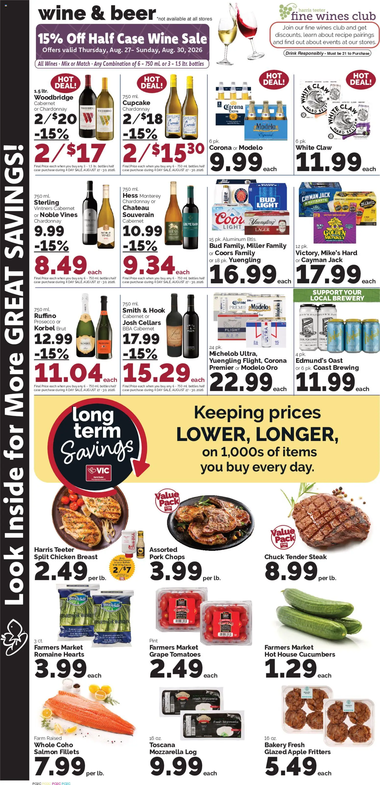 Harris Teeter Weekly Ad - SC - valid from 08/26/2026 | Page: 9 | Products: Hook, Cupcake, Case, Salmon