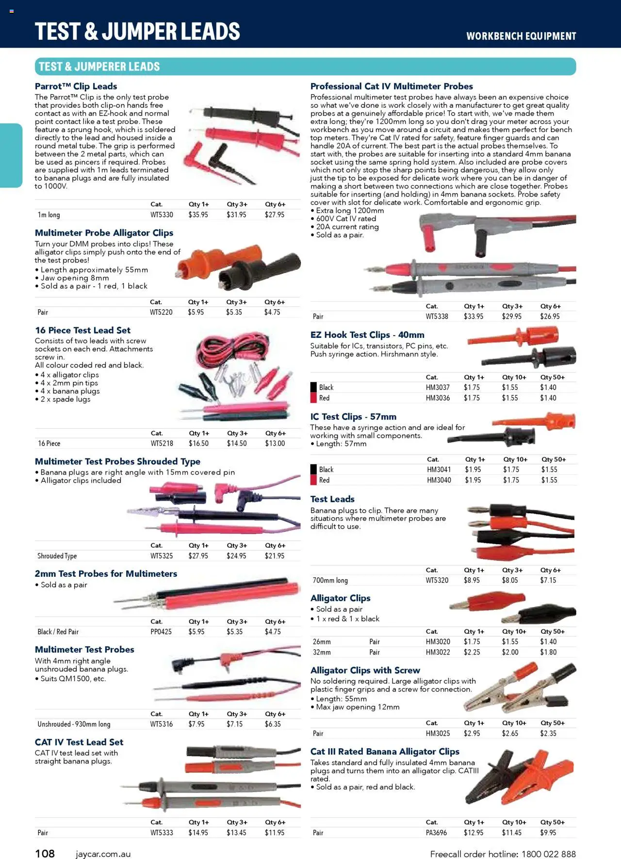 Jaycar catalogue - valid from 09/07/2025 | Page: 108 | Products: Ergonomic, Clip, Clips, Bench