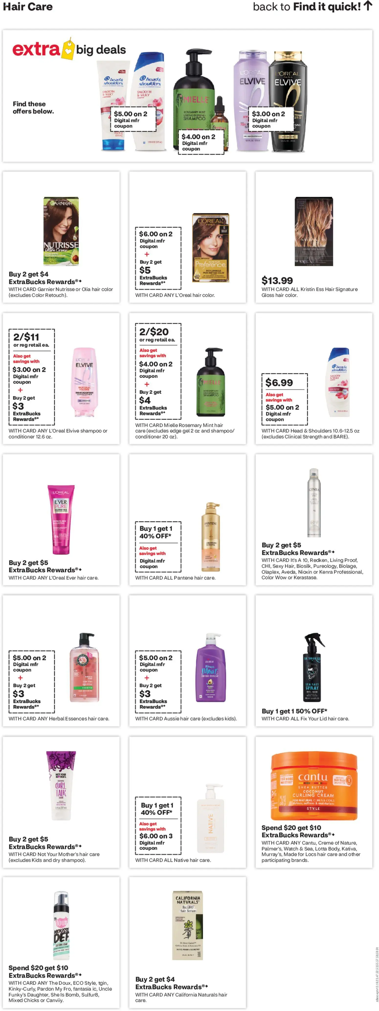 CVS Pharmacy Weekly Ad - valid from 08/30/2026 | Page: 12 | Products: Shampoo, Hair color, Head & Shoulders, Watch