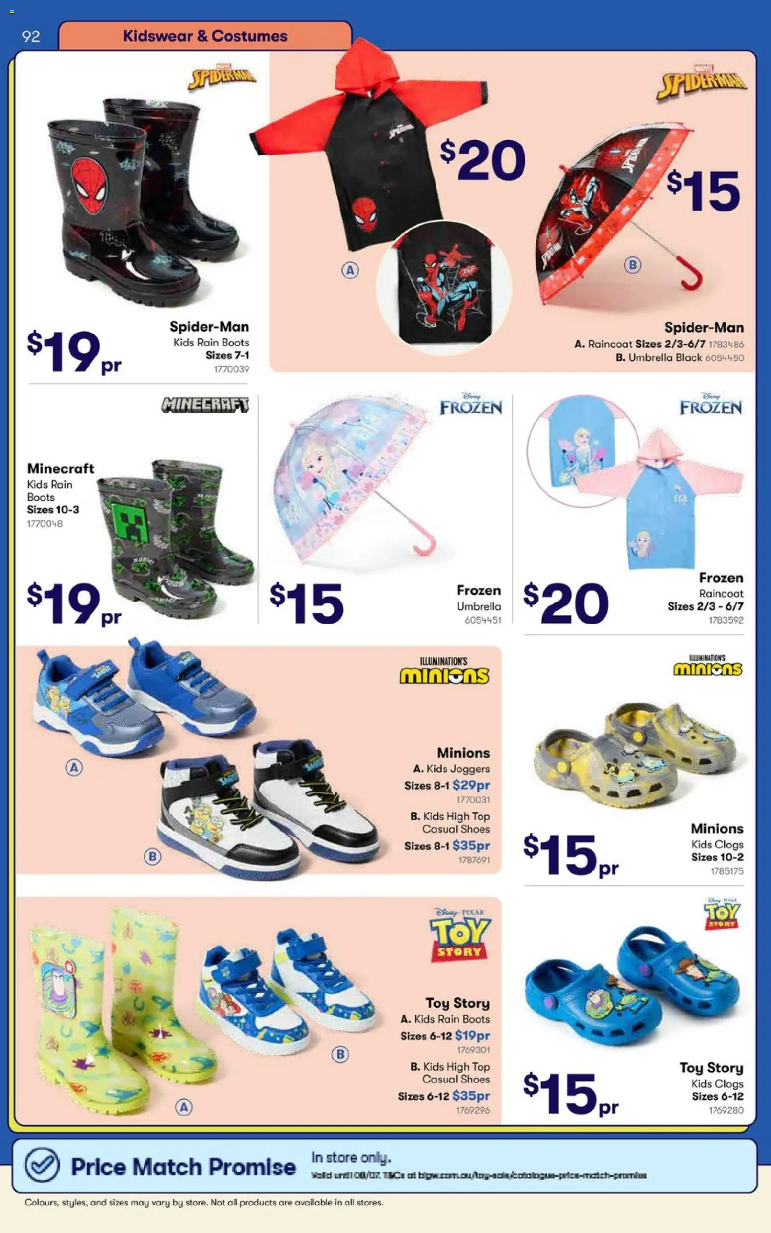 Big W catalogue - valid from 09.06.2026 | Page: 92 | Products: Raincoat, Boots, Umbrella