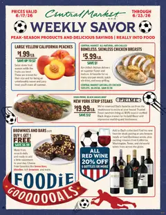 Preview of Central Market weekly ads valid from 17.06.2026