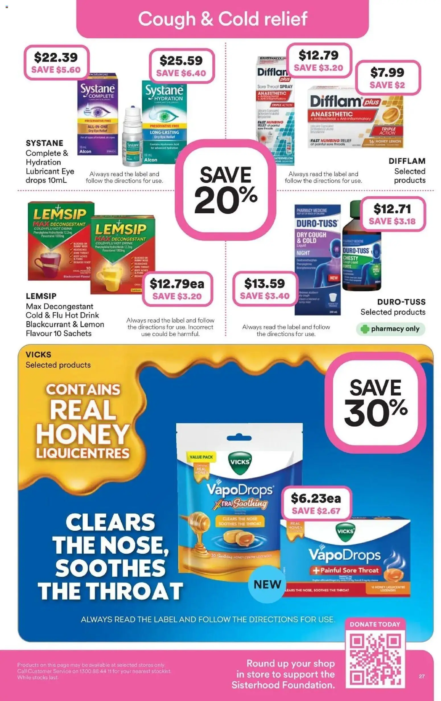 Priceline Pharmacy catalogue - valid from 20.05.2026 | Page: 27 | Products: Honey, Lemon, Lubricant