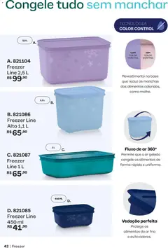 Tupperware catálogo Vitrine 06 - Pré-Visualização do folheto da loja Tupperware, válido de 01.06.2026 | Página: 42 | Produtos: Freezer, Base