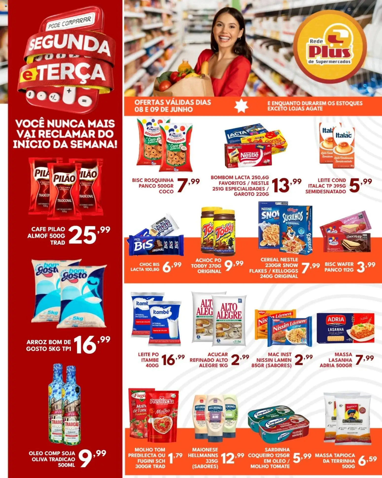 Rede Plus Supermercados Folheto - válido de 08.06.2026 | Página: 2 | Produtos: Coco, Café, Cálcio, Soja