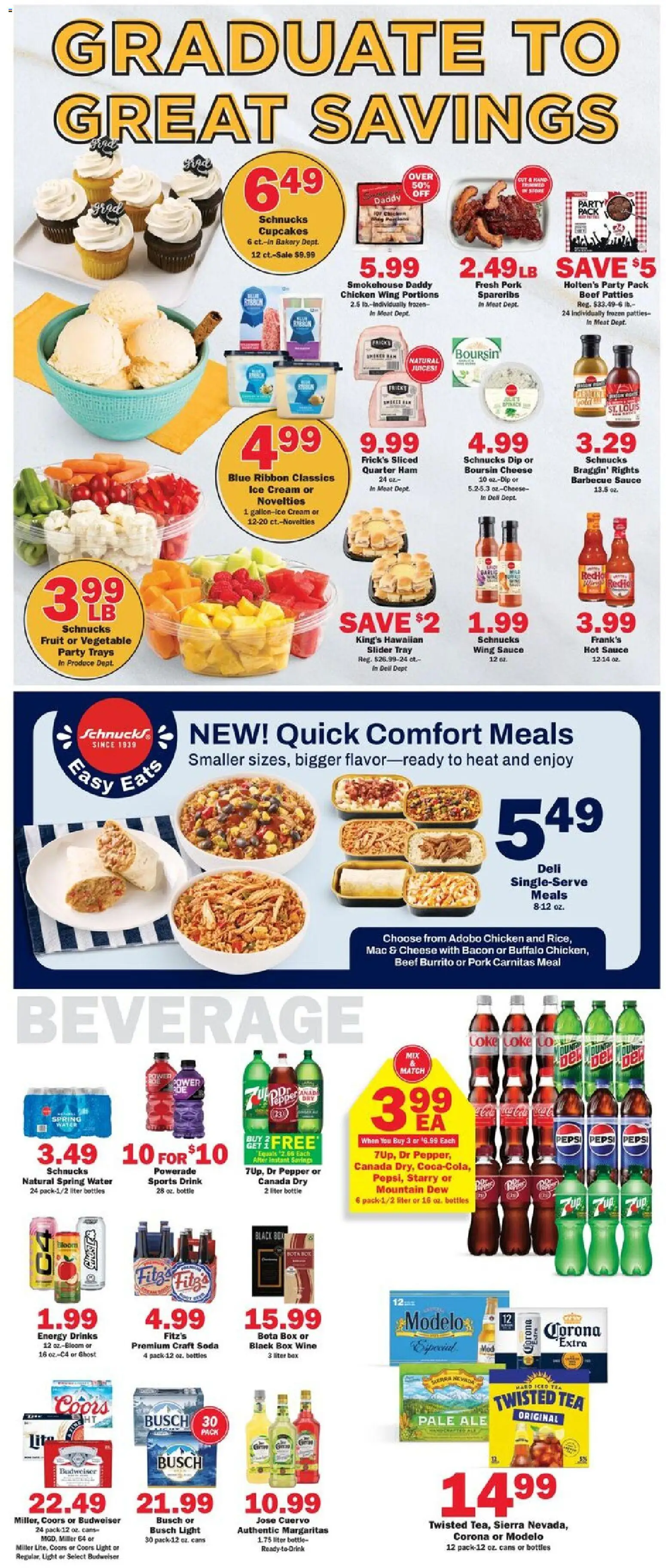 Schnucks Weekly Print Ad - IL - valid from 13.05.2026 | Page: 3 | Products: Box, Pork, Beef, Ice cream