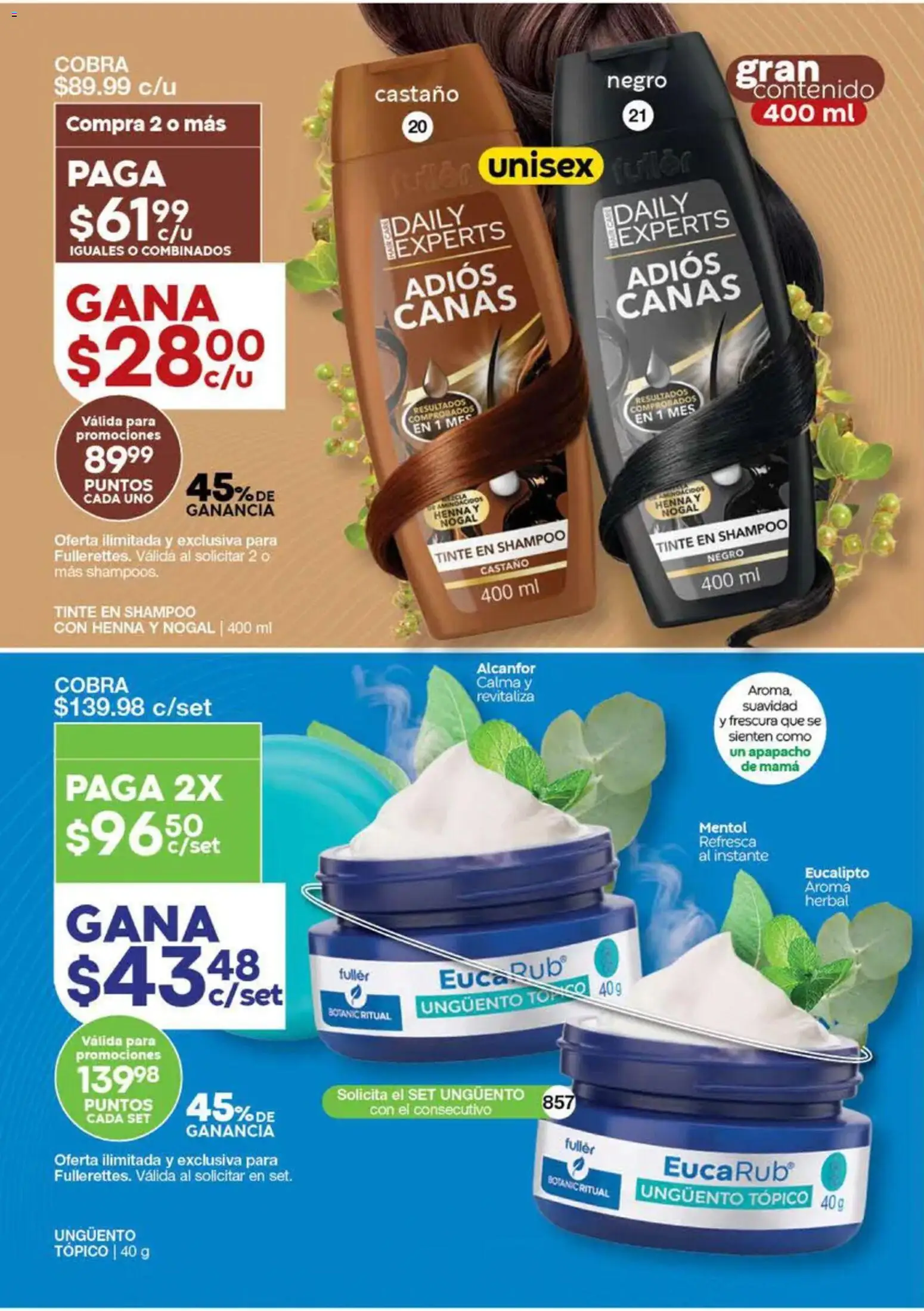 Nuevas ofertas de Fuller válidas en toda la República Mexicana desde el 02/09/2026. ¡Encuentra las mejores ofertas en Fuller Gana Más 11 2026! | Página: 24 | Productos: Shampoo