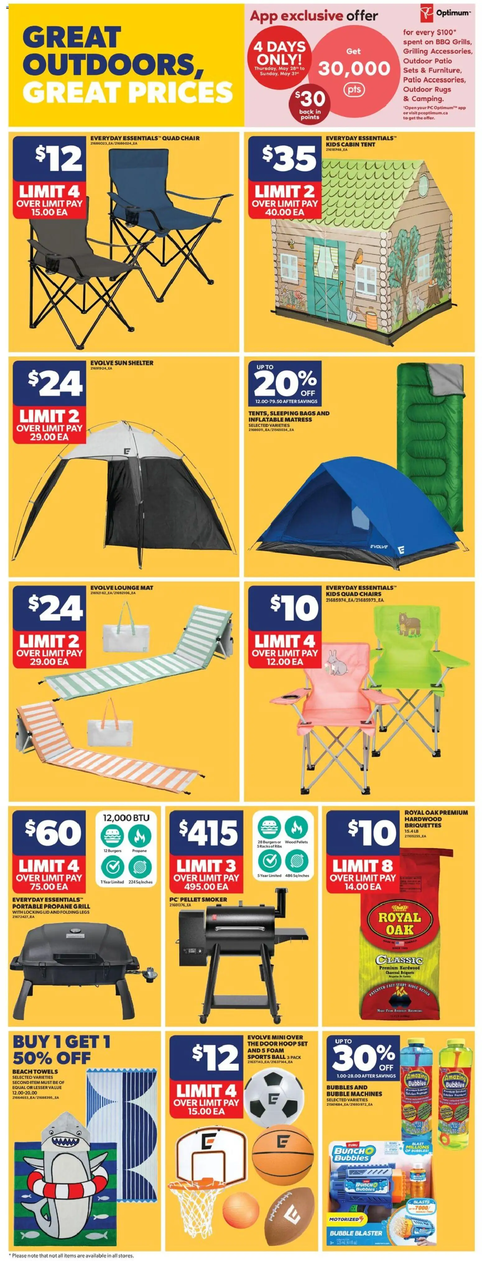 Real Canadian Superstore flyer valid from 28.05.2026 | Page: 37 | Products: PC, Grill, Ridge, Chair
