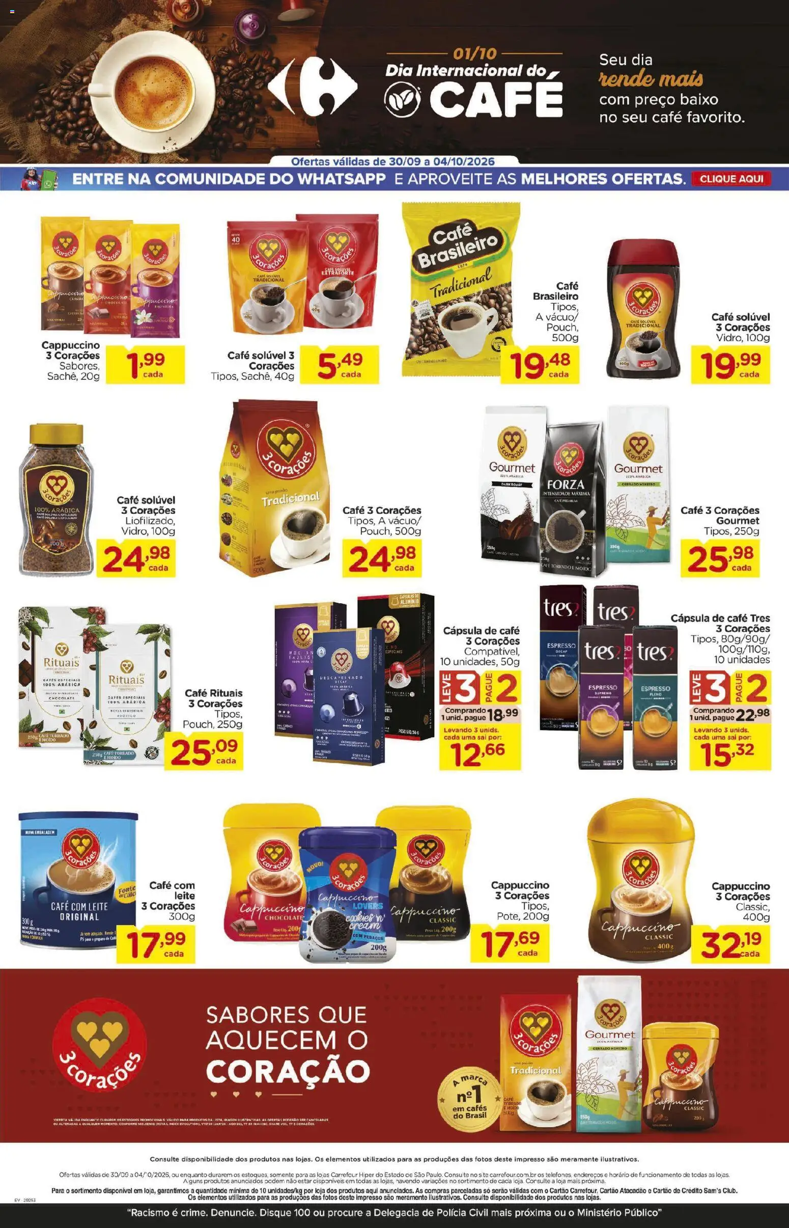 Carrefour Folheto - válido de 30/09/2026 | Página: 4 | Produtos: Leite 3, Cápsula de café, Leite, Café