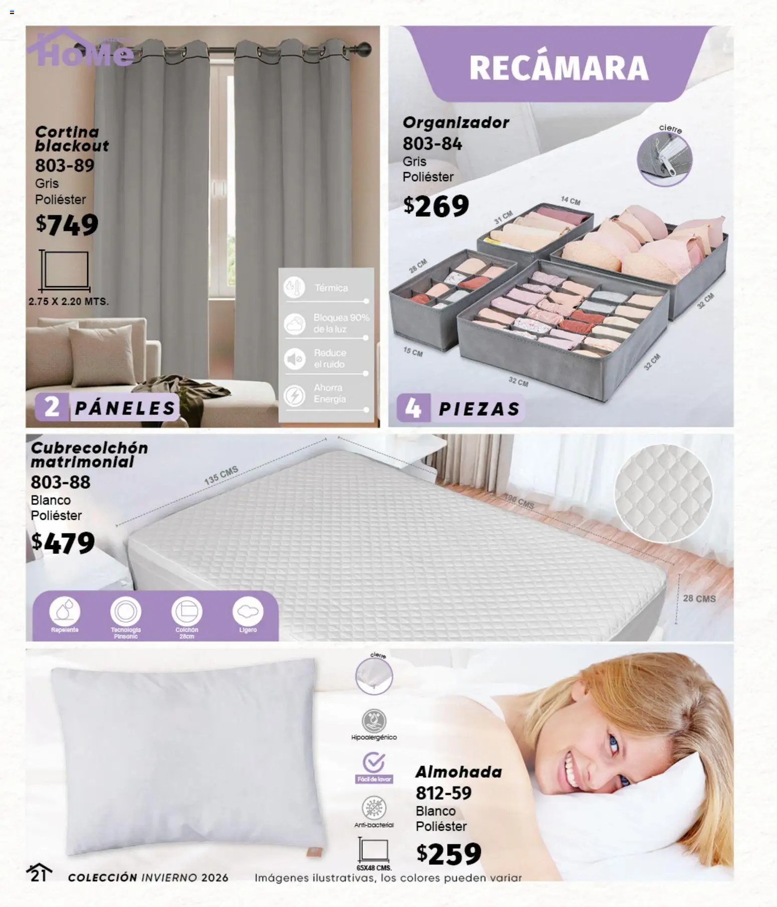 Nuevas ofertas de Cklass válidas en toda la República Mexicana desde el 11/09/2026. ¡Encuentra las mejores ofertas en Cklass catálogo Home Invierno! | Página: 22 | Productos: Repelente, Organizador, Colchón, Almohada