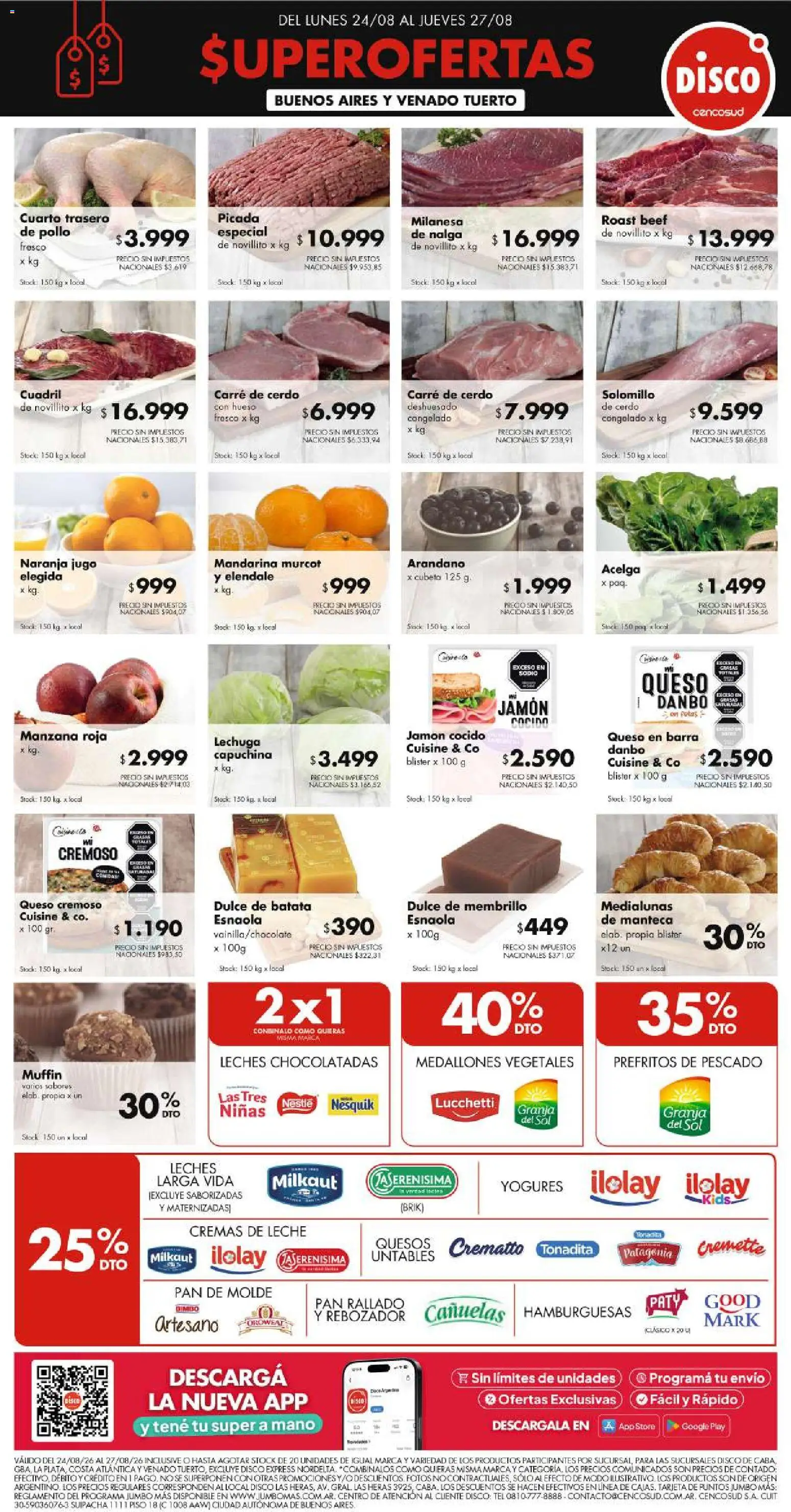 Disco ofertas │ válido desde el 23/08/2026 | Página: 1 | Productos: Disco, Molde, Pollo, Jamón cocido
