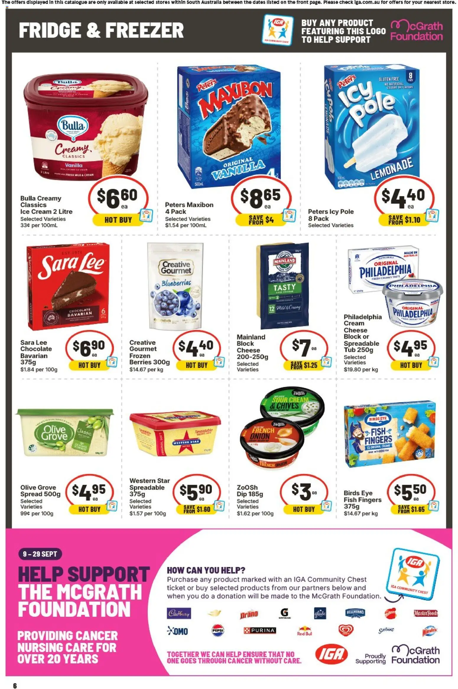 IGA catalogue - valid from 16/09/2026 | Page: 7 | Products: Cream cheese, Fish, Vanilla, Spread