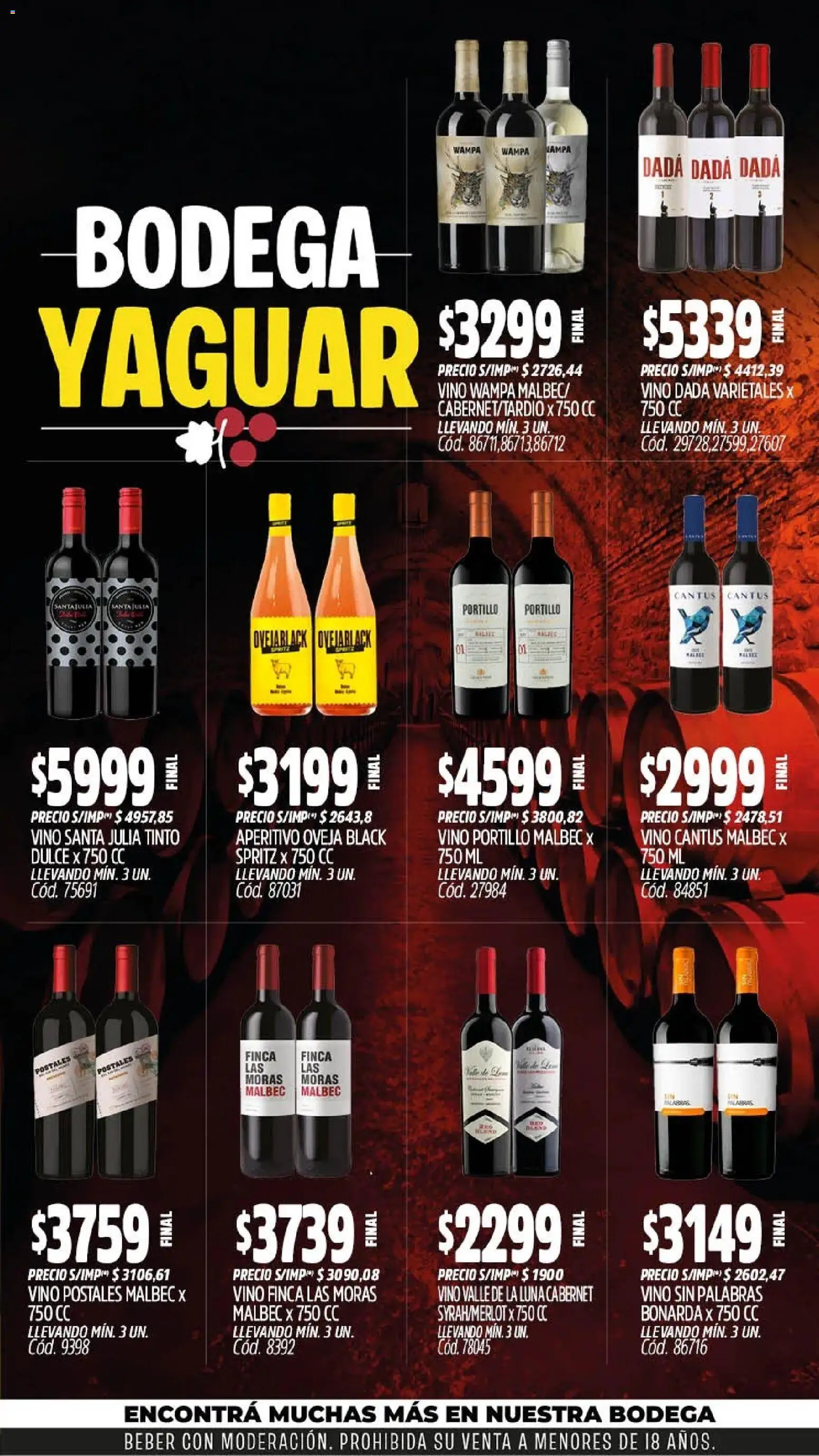Yaguar - Oferta Semanal Chaco │ válido desde el 03/08/2026 | Página: 6 | Productos: Vino