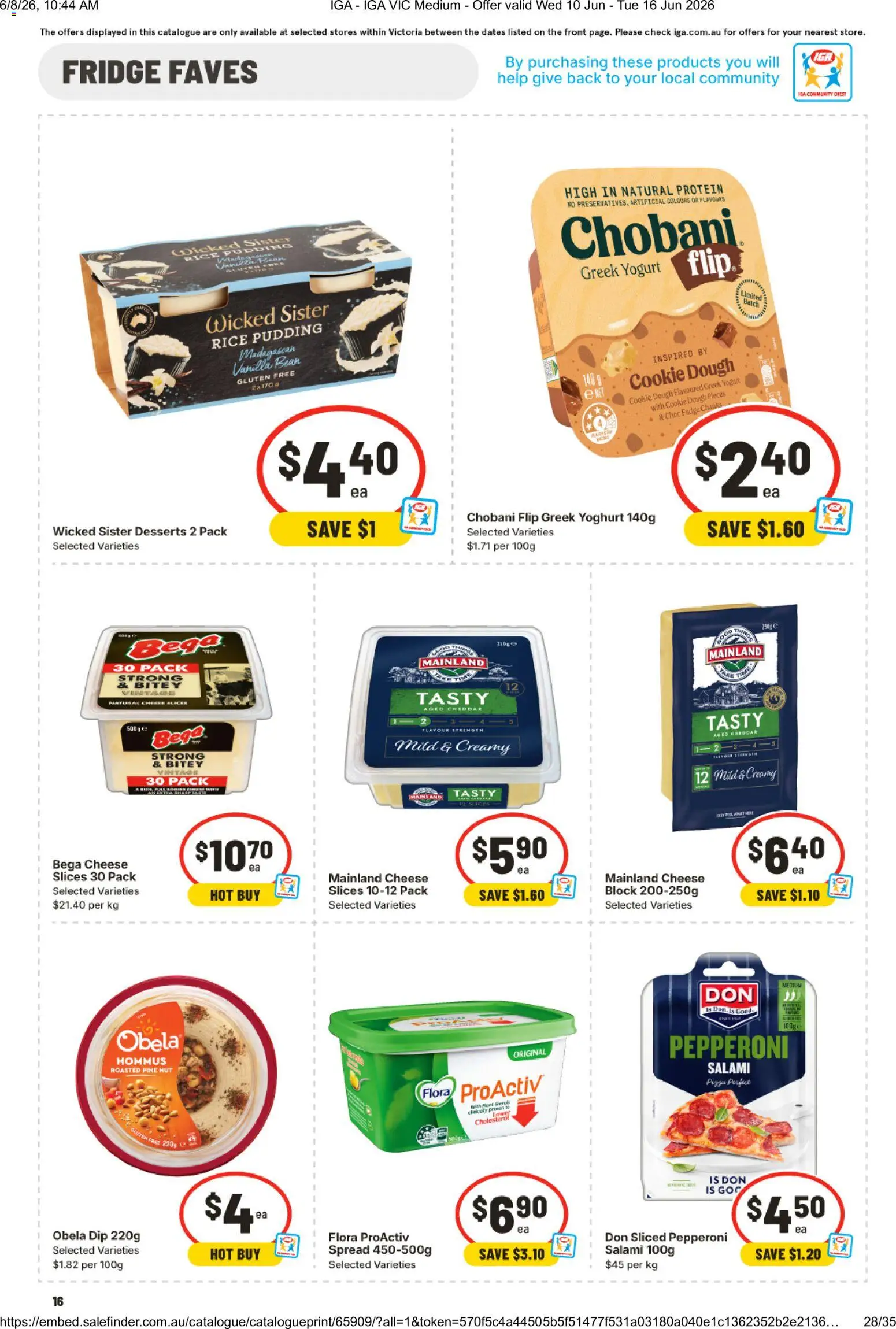 IGA catalogue - valid from 10.06.2026 | Page: 14 | Products: Cheese, Yoghurt, Rice, Pudding