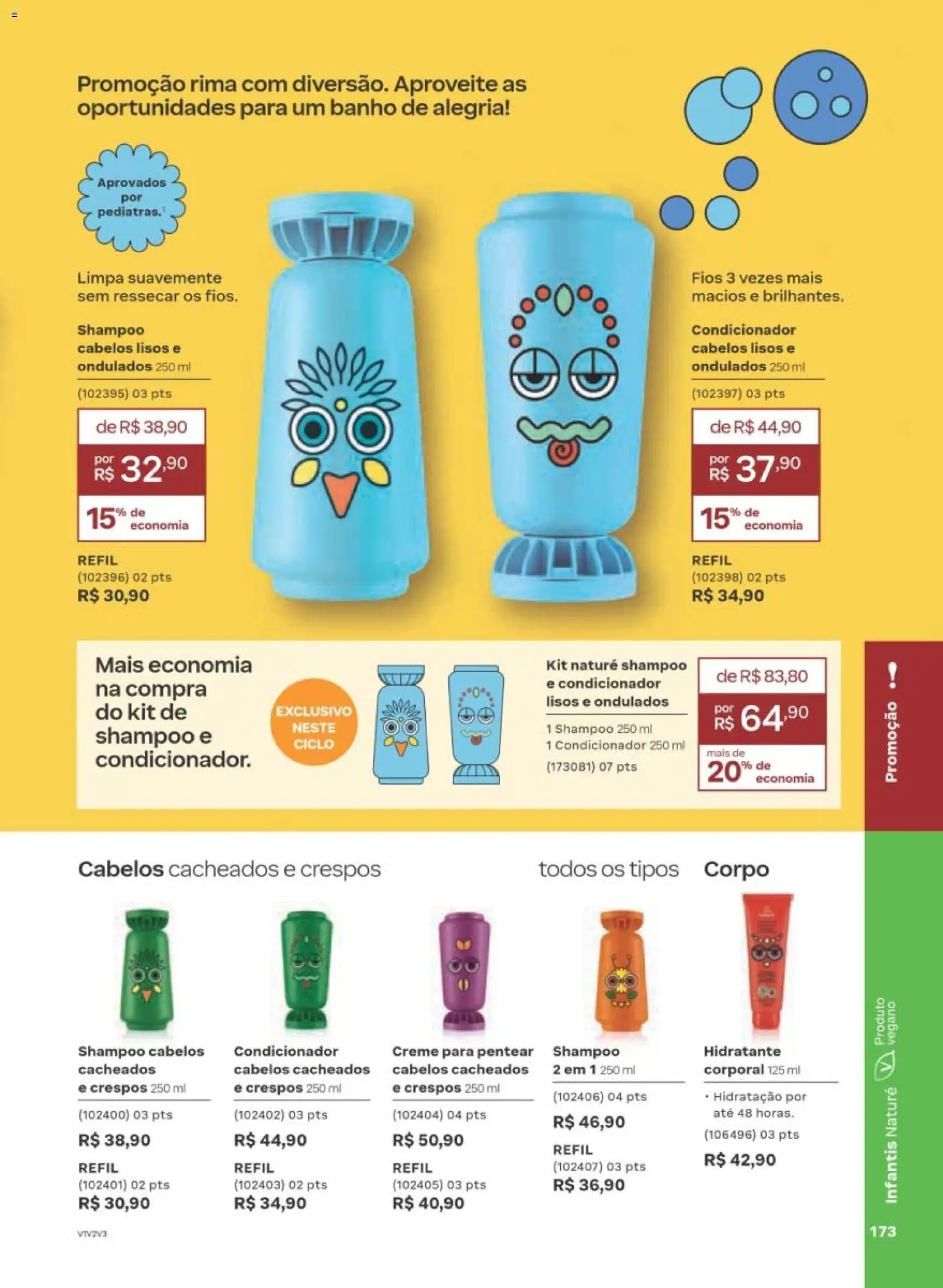 Natura Folheto - válido de 29/06/2026 | Página: 173 | Produtos: Shampoo, Condicionador, Creme, Creme para pentear