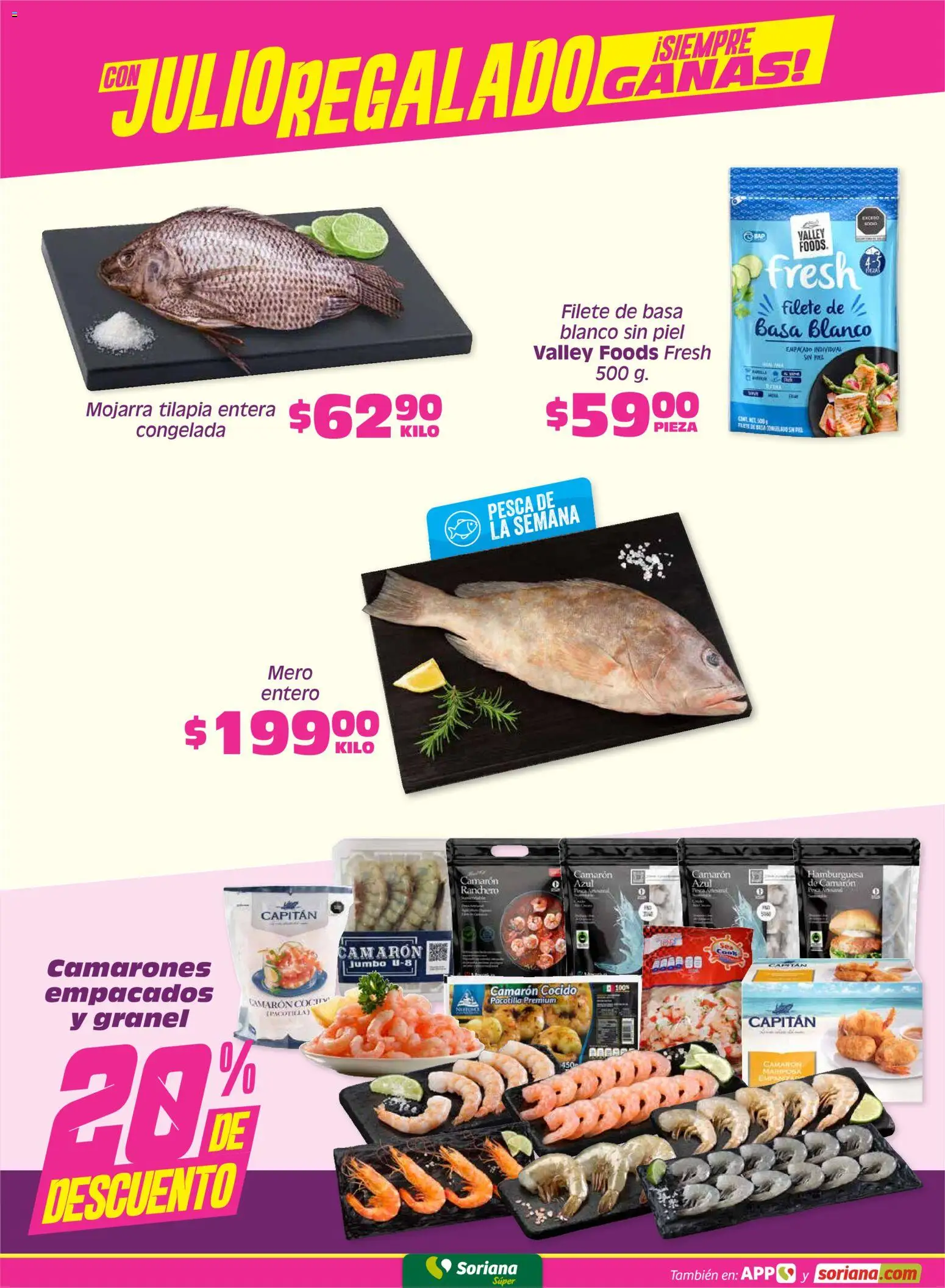 Nuevas ofertas de Soriana válidas en toda la República Mexicana desde el 05.06.2026. ¡Encuentra las mejores ofertas en Soriana Fin de Semana Súper: Tamaulipas (excepto Cd. Victoria y Tampico)! | Página: 5