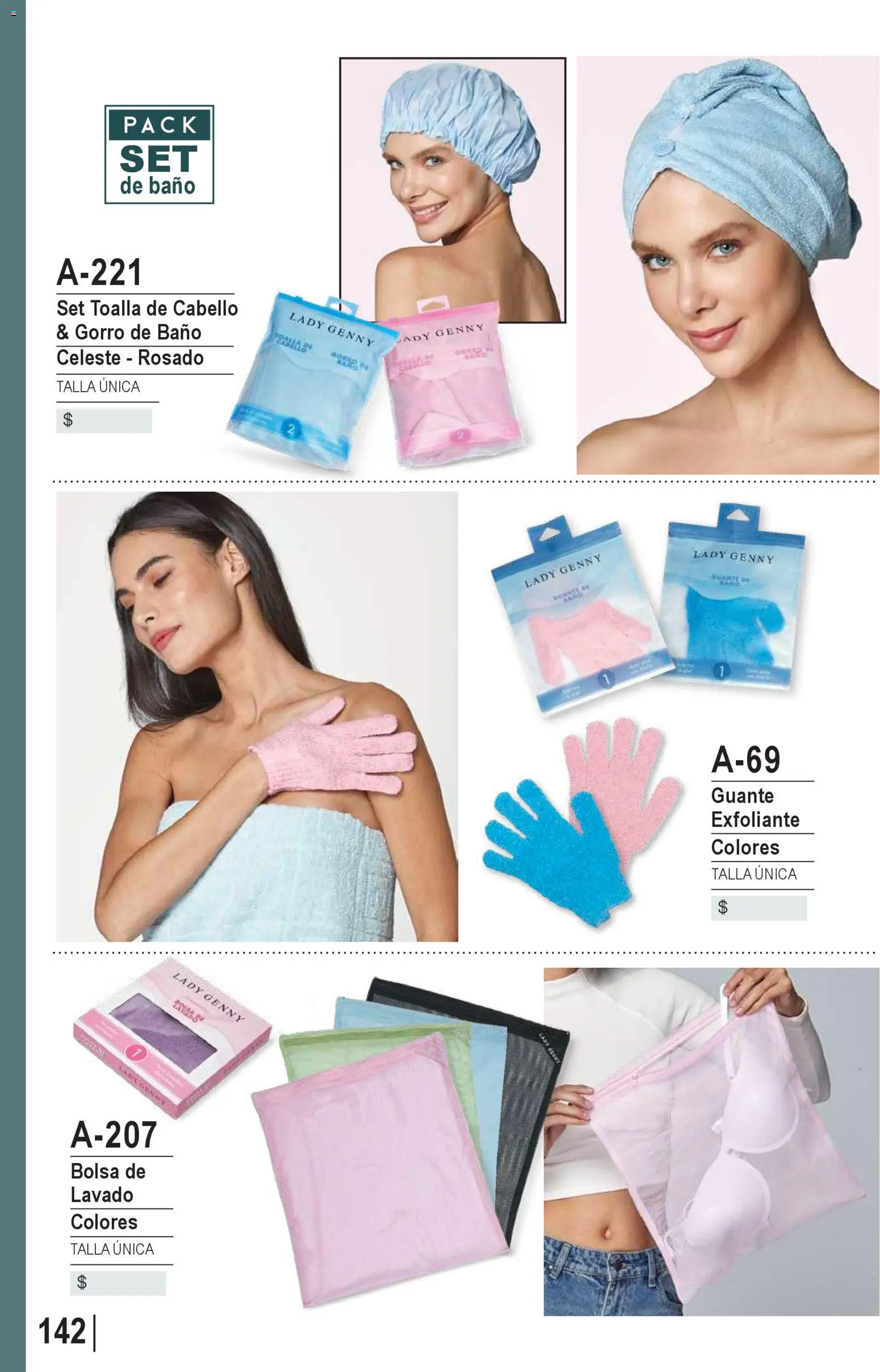 Ofertas Lady Genny │ válido desde el 09.02.2026 | Página: 144 | Productos: Guante exfoliante, Baño, Gorro, Guante