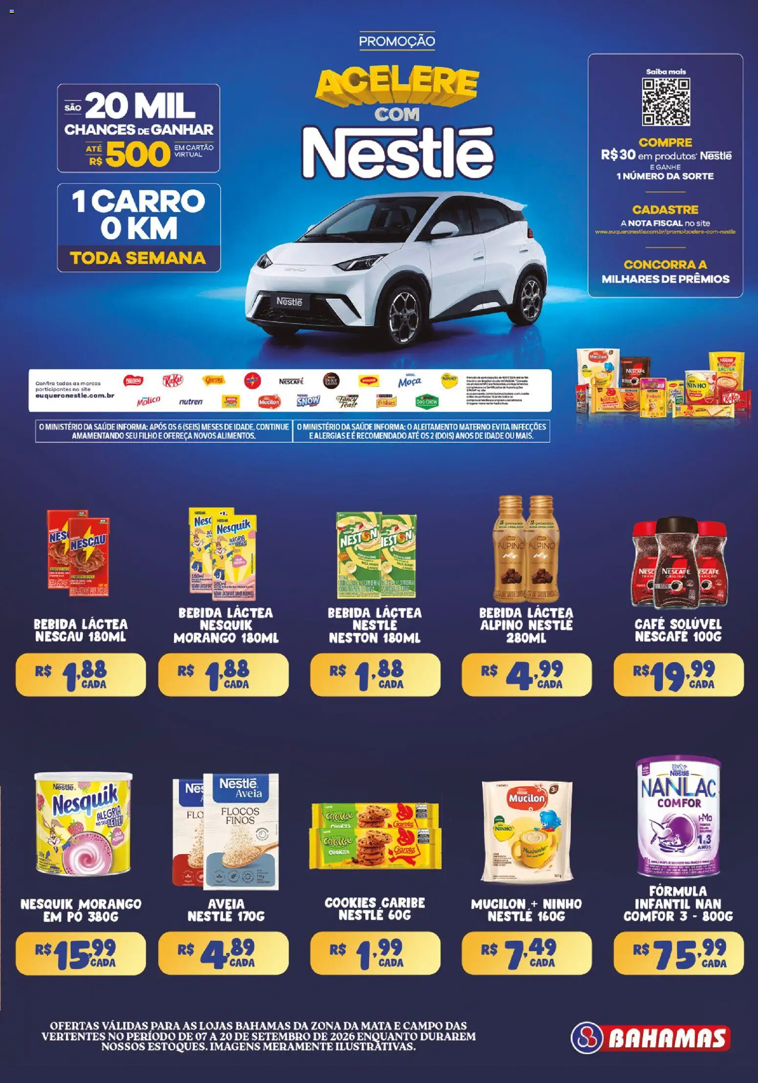 Bahamas Supermercados Folheto - válido de 07/09/2026 | Página: 3 | Produtos: Café, Flocos, Aveia, Cookies