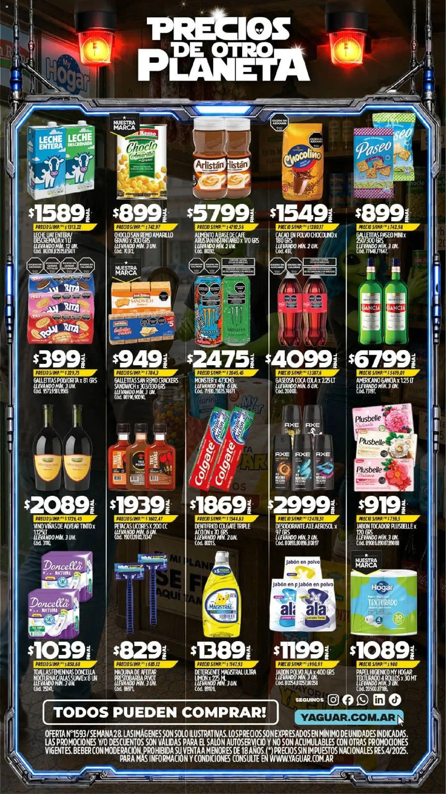 Yaguar - Oferta Semanal Parque Chacabuco │ válido desde el 06/07/2026 | Página: 2 | Productos: Toallas, Maquina de afeitar, Harina, Cacao