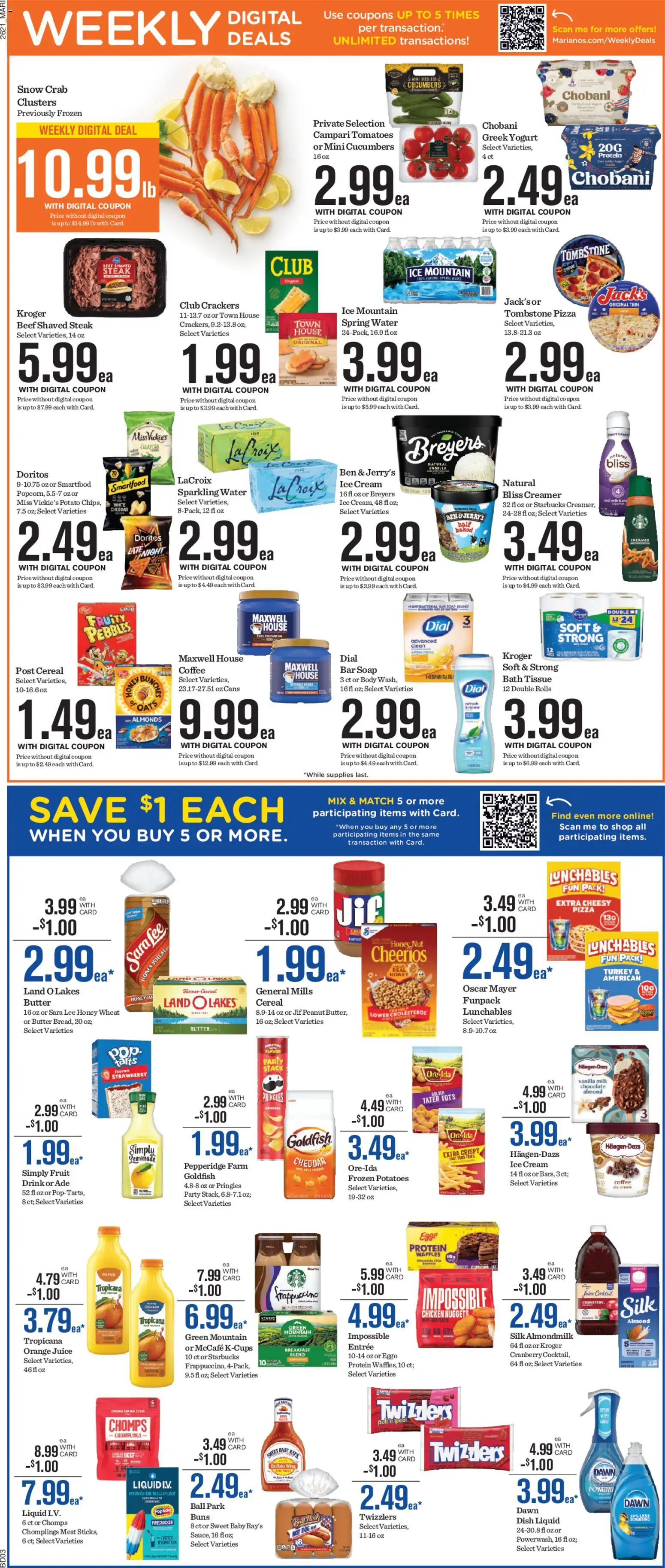 Mariano's Weekly Ad - valid from 06/24/2026 | Page: 7 | Products: Bath, Beef, Cucumbers, Water